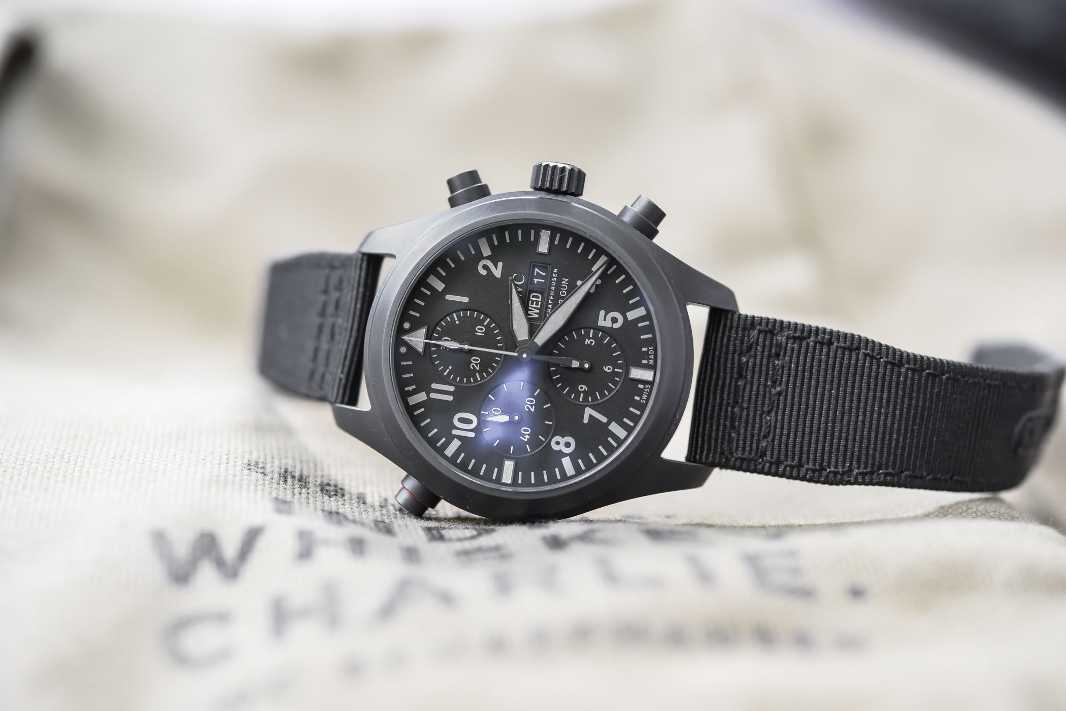 IWC Pilot's Watch Double Chronograph TOP GUN Ceratanium IW371815