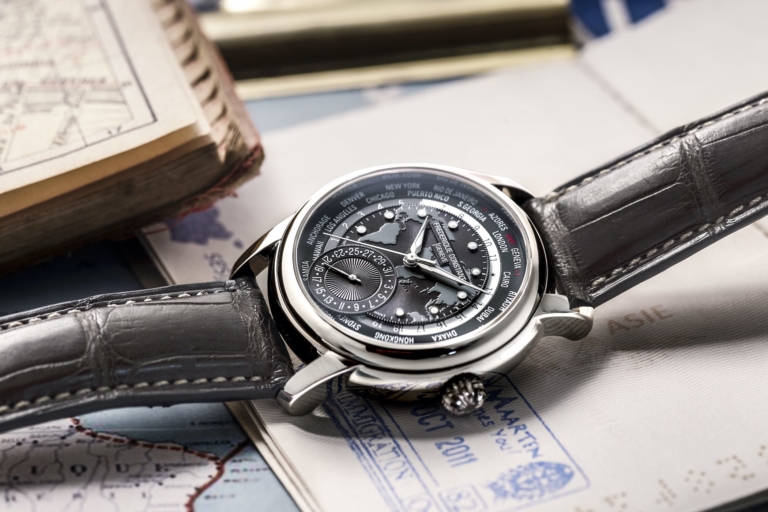 Frederique Constant Classic Worldtimer Manufacture with Grey Dial