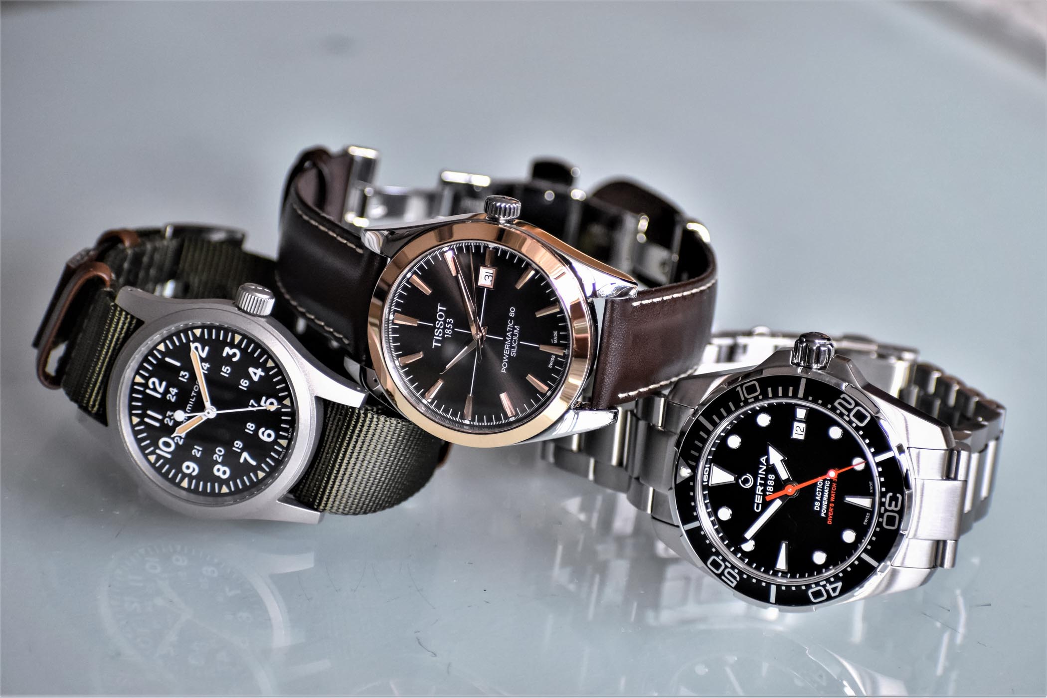 Buying Guide - 3 Watches from Certina Hamilton Tissot with Powermatic movement