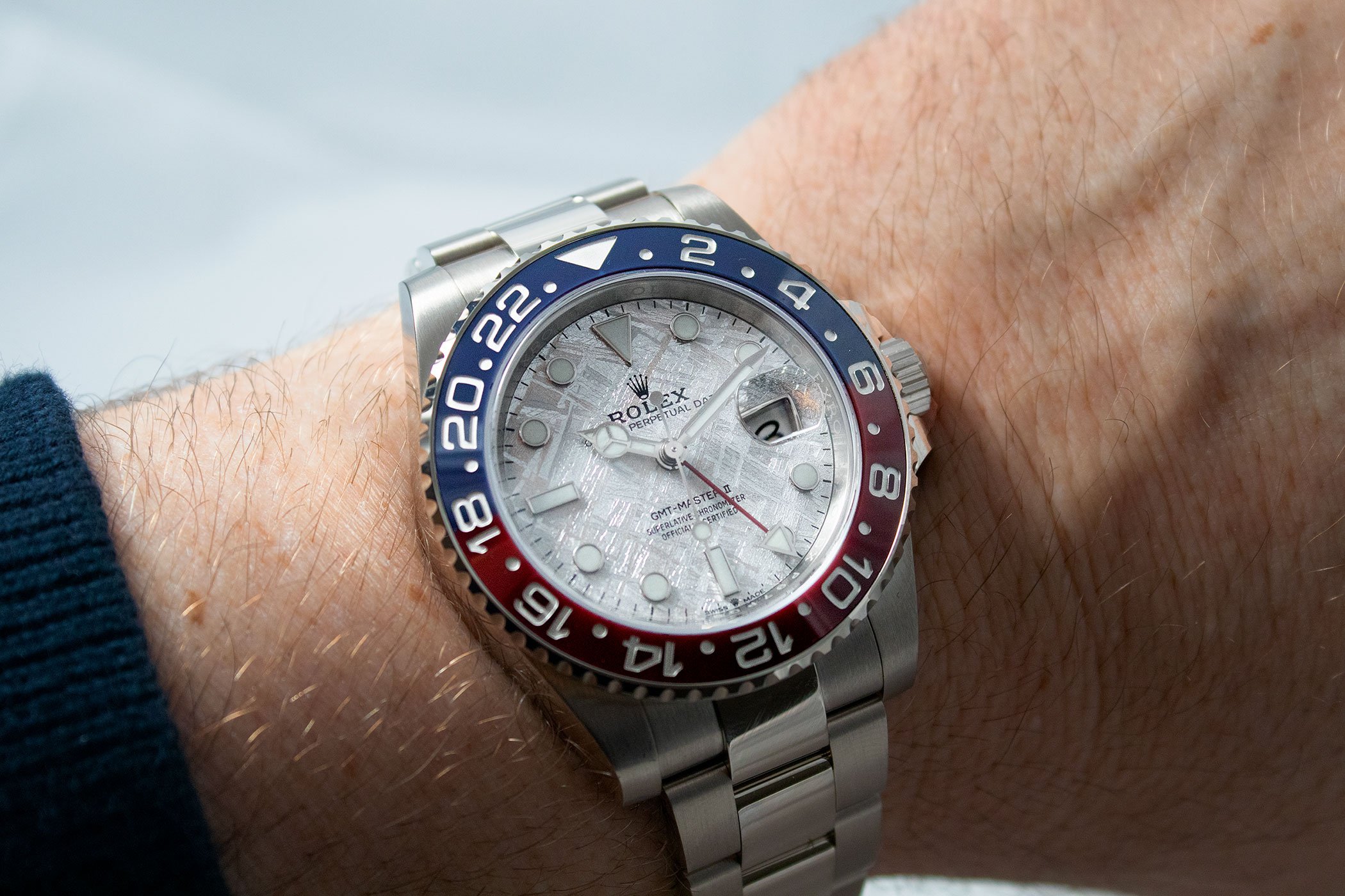 Rolex GMT-Master II 126719BLRO White Gold Pepsi Meteorite