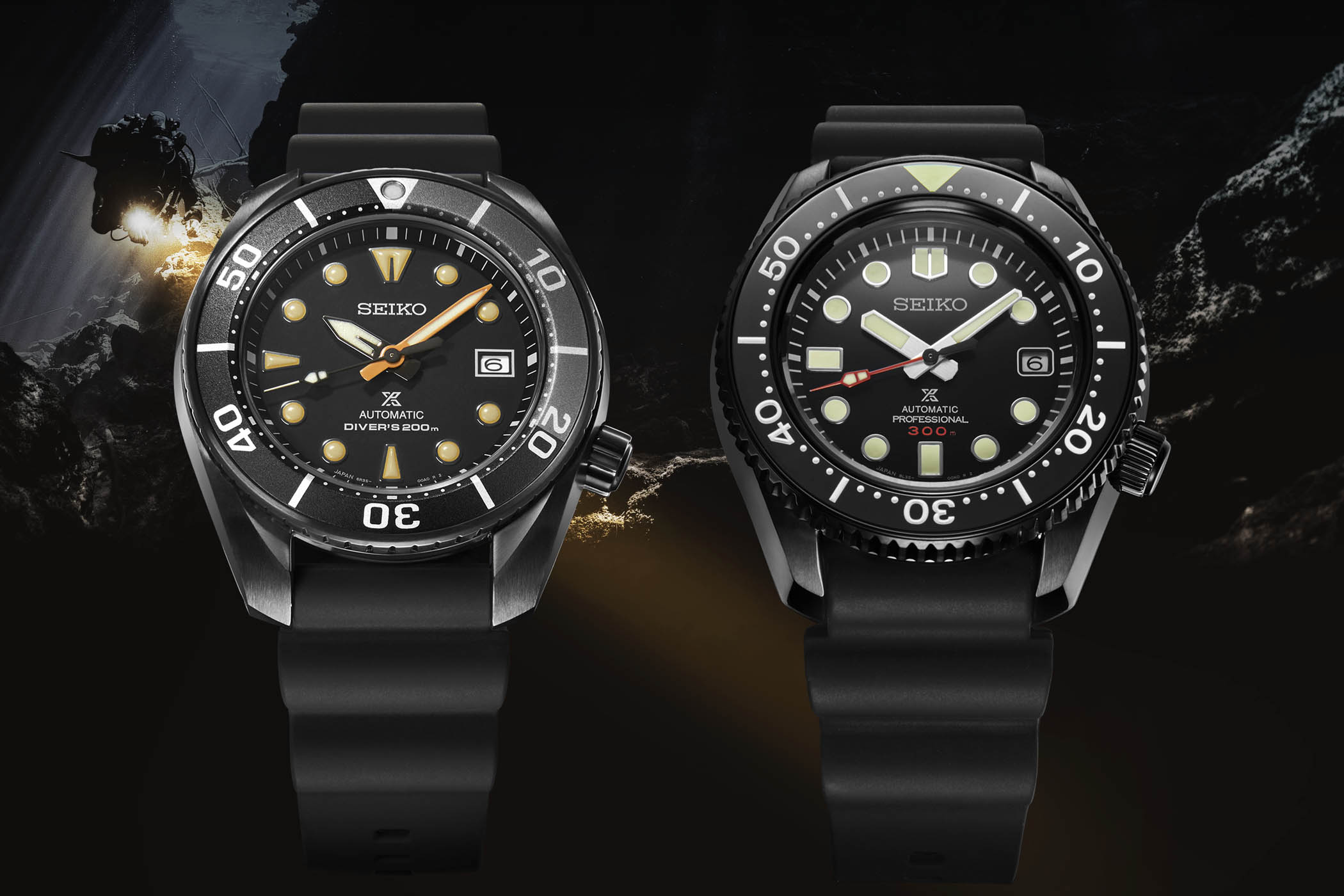 Seiko Prospex Black Series Limited Edition SLA035J1 and SPB125J1