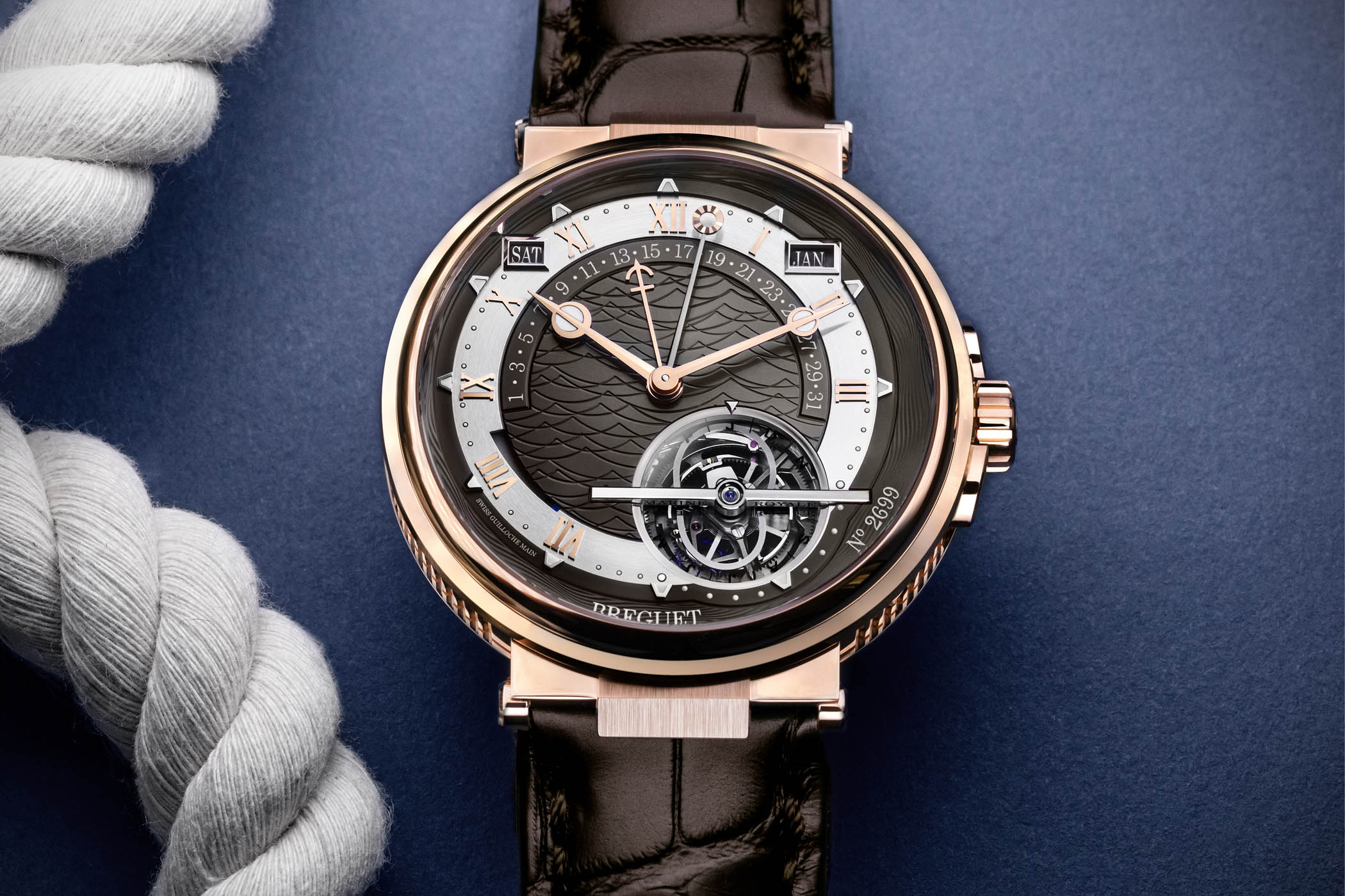 Breguet Marine Tourbillon Equation Marchante 5887 Slate Grey Dial - 5887BR92WV
