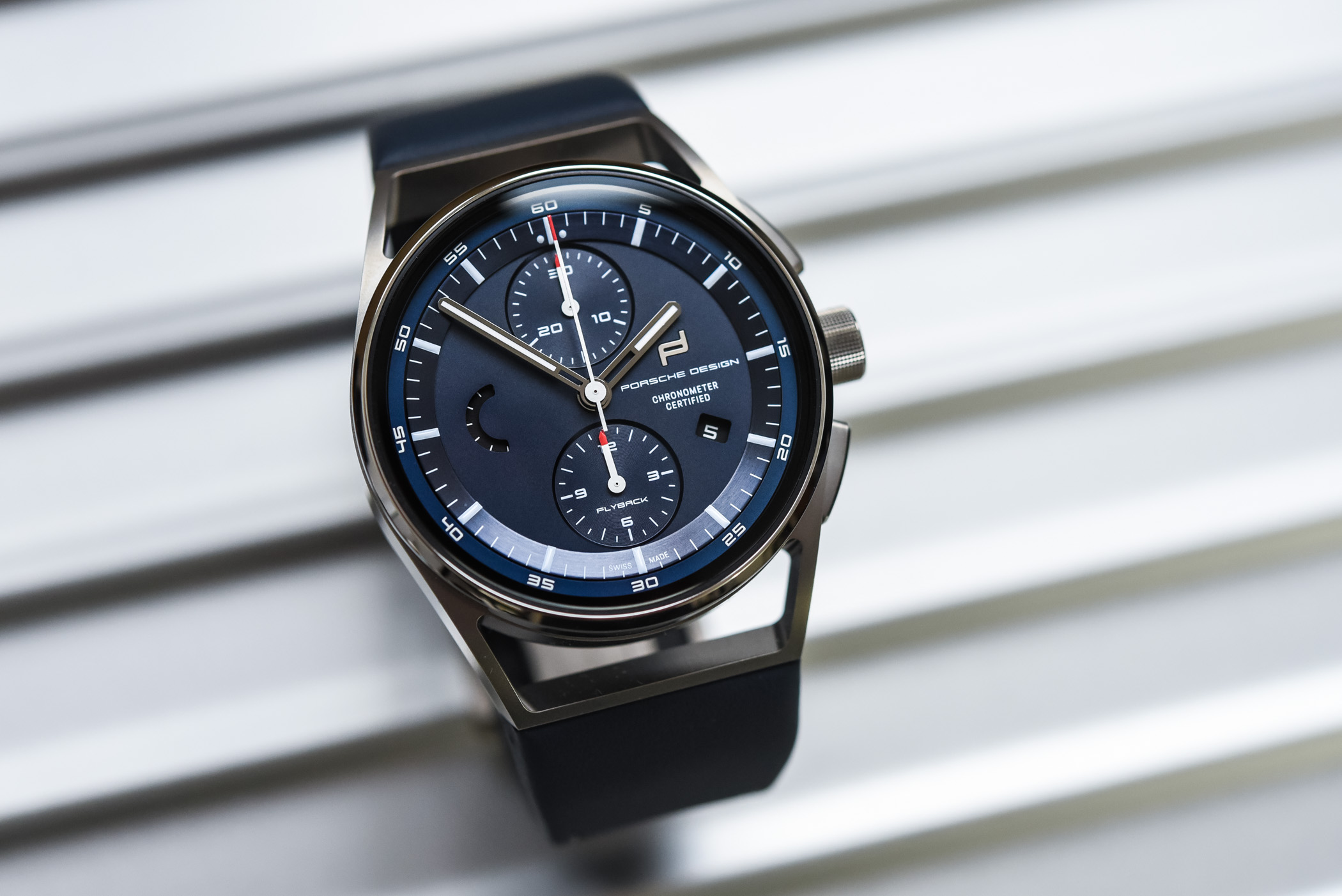 Porsche Design 1919 Chronotimer Flyback Blue and Leather