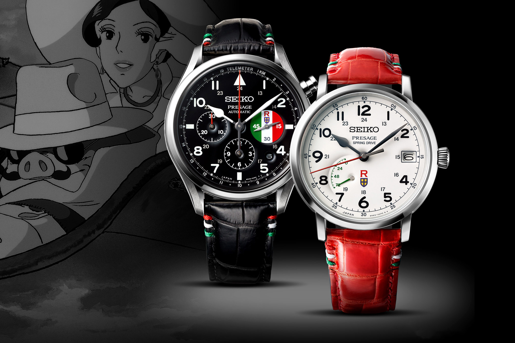 Seiko Presage Studio Ghibli Porco Rosso - SNR047 SRQ033