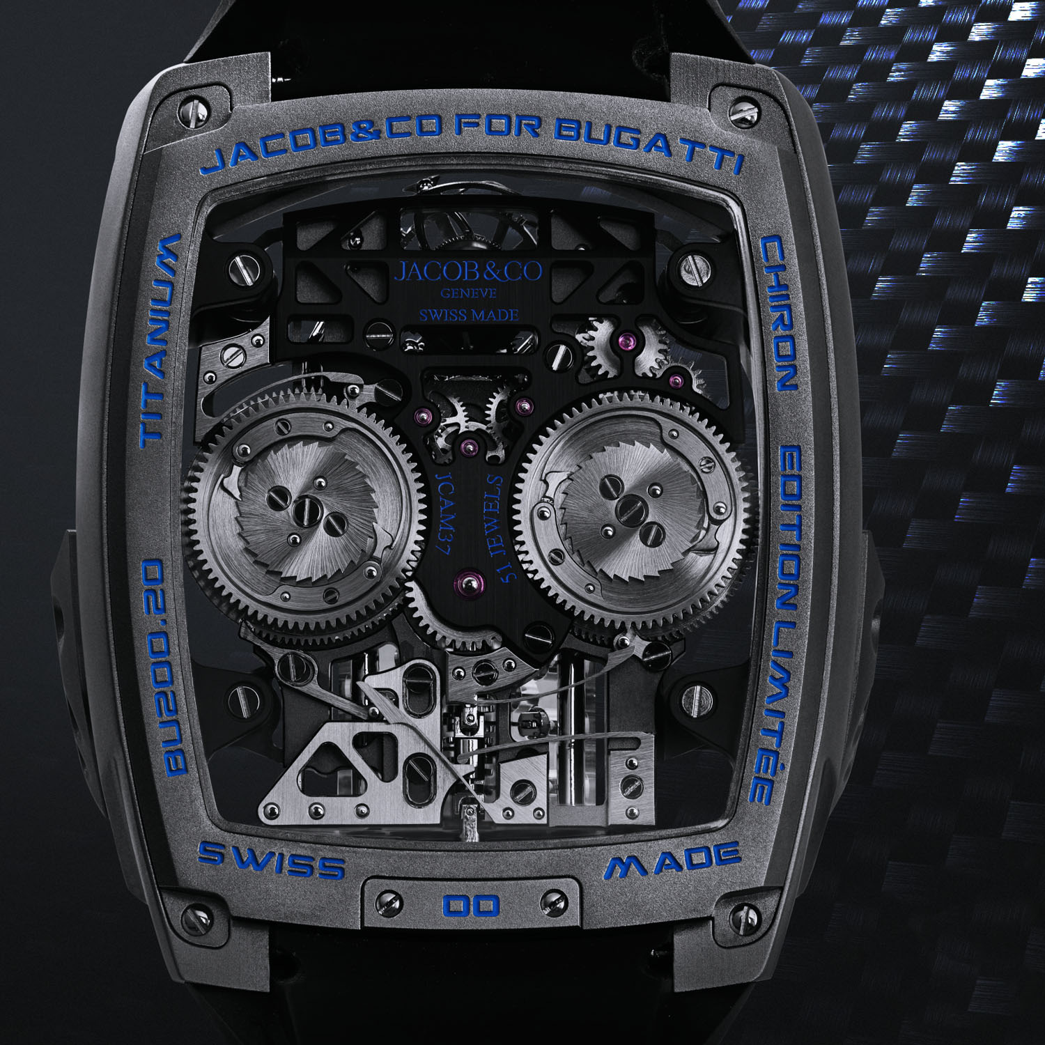 Jacob and Co Bugatti Chiron Tourbillon - 6 Jacob & Co. Bugatti Chiron Tourbillon
