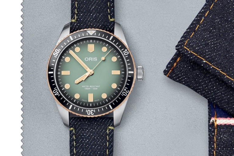 Oris x Momotaro Jeans Divers Sixty-Five