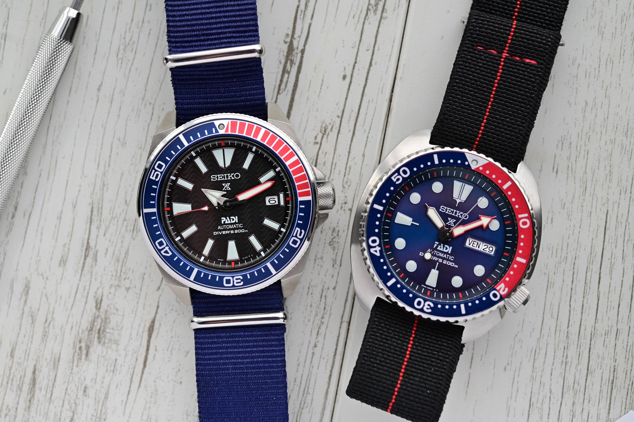 Seiko Prospex Diver Samurai vs. Turtle