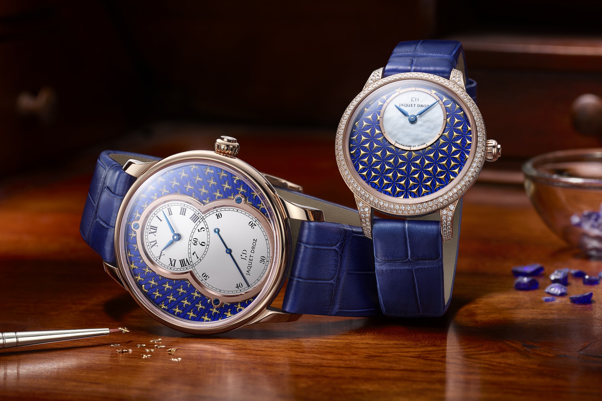 Jaquet Droz Grande Seconde and Petite Heure Minute Paillonne 2020