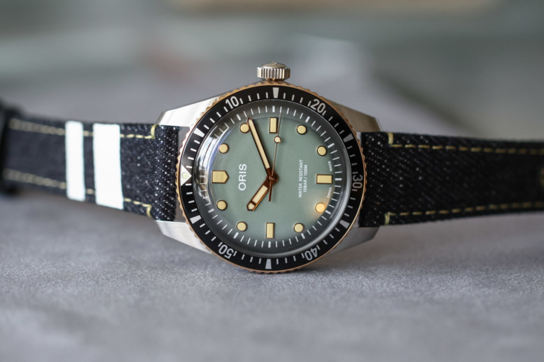 Oris x Momotaro Jeans Divers Sixty-Five