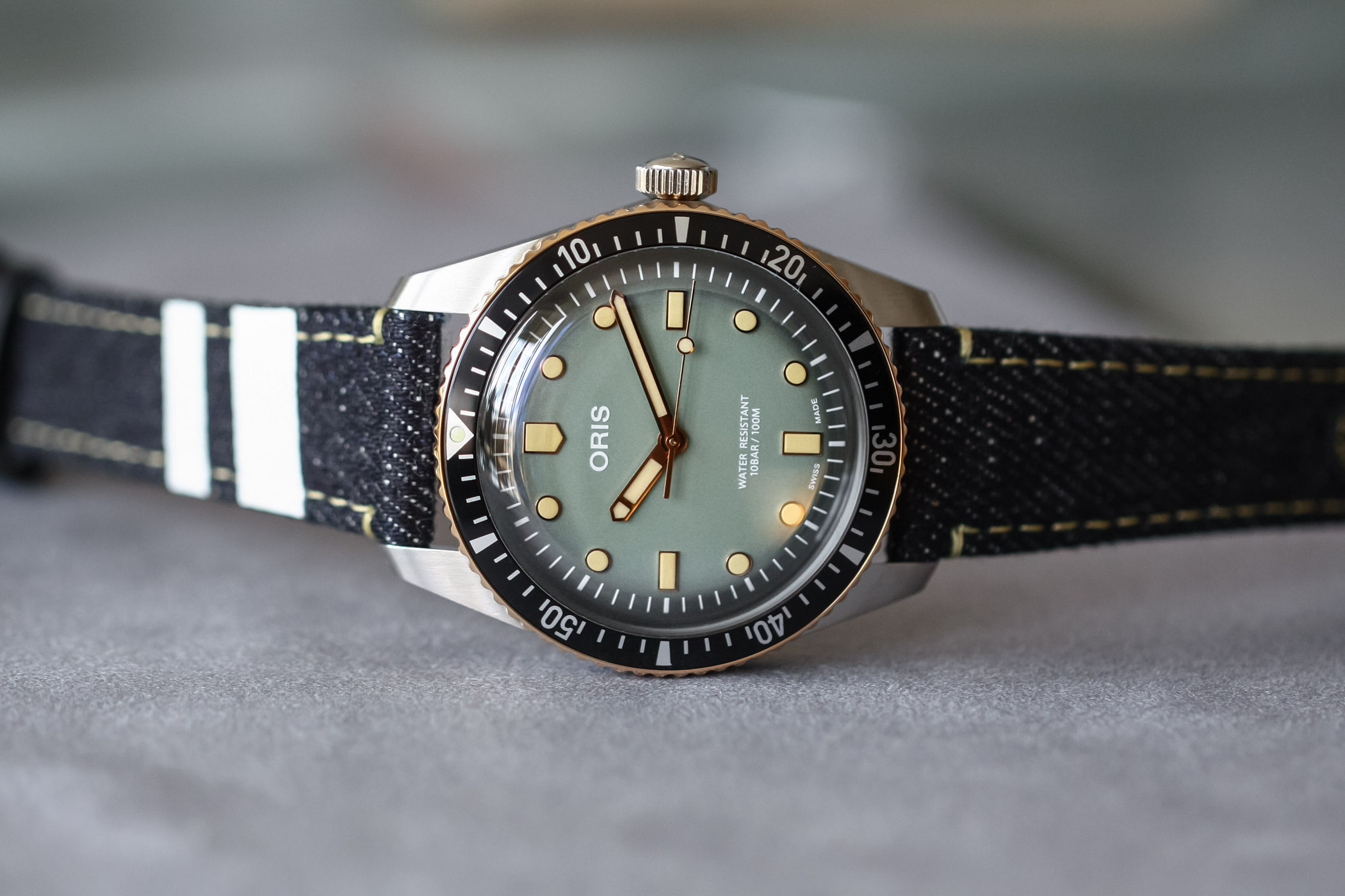 Oris x Momotaro Jeans Divers Sixty-Five