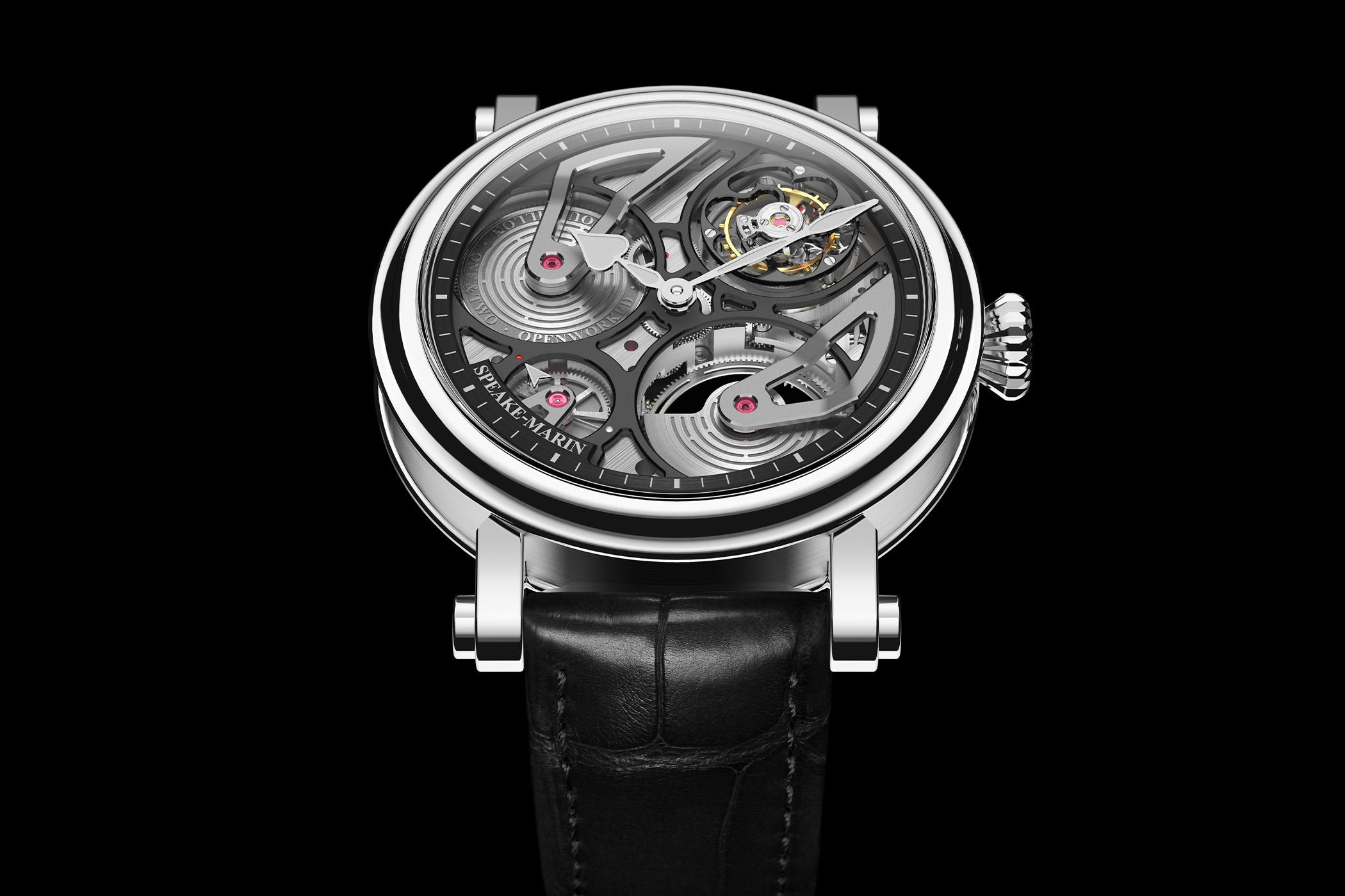 Speake Marin One&Two Openworked flying tourbillon titanium