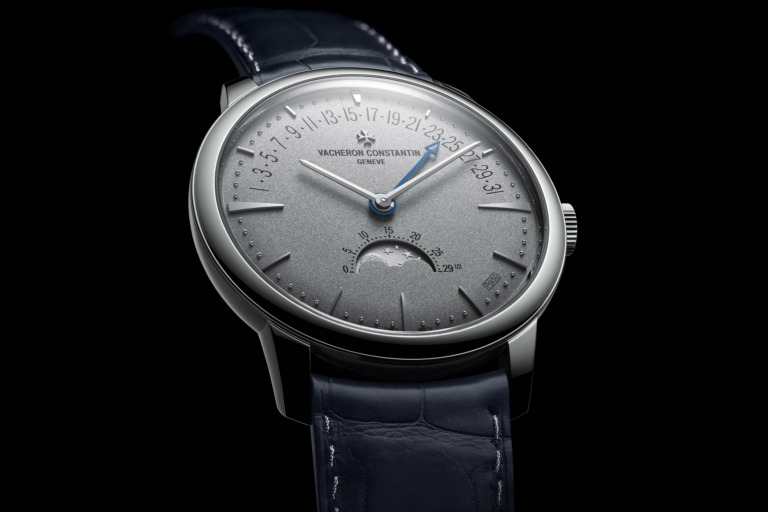 Vacheron Constantin Patrimony moon phase retrograde date Collection Excellence Platine