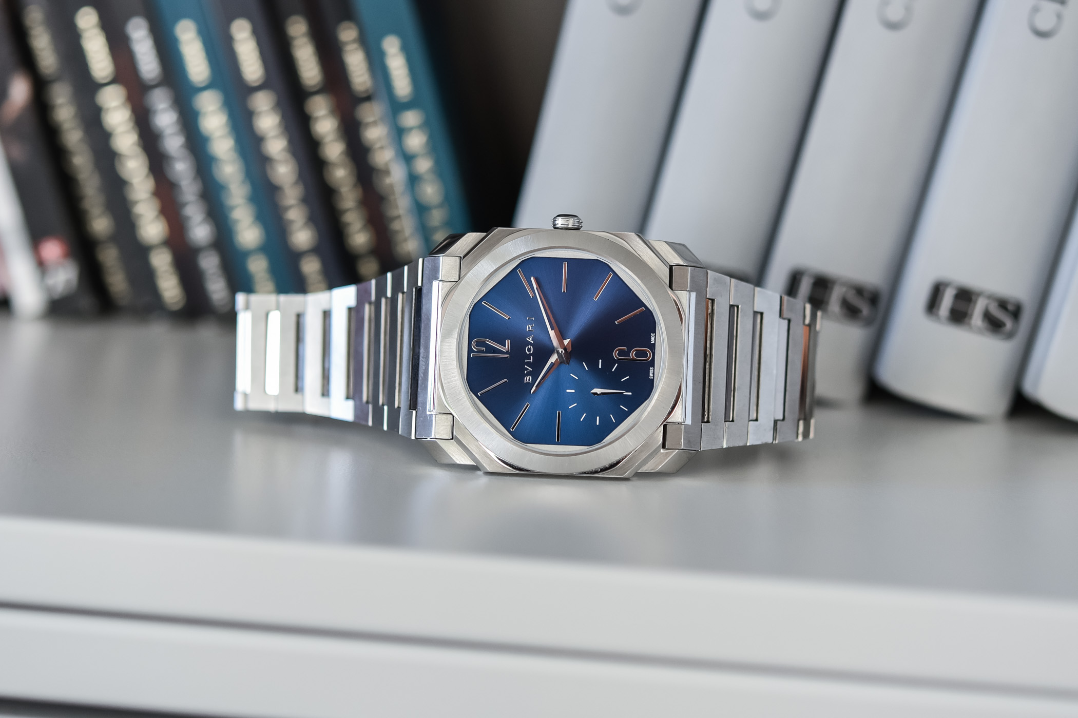 Bvlgari Octo Finissimo Automatic Steel Satin-Polished Blue Dial 103431 - 4 Bvlgari Octo Finissimo Automatic Steel Satin-Polished Blue Dial 103431 - 4