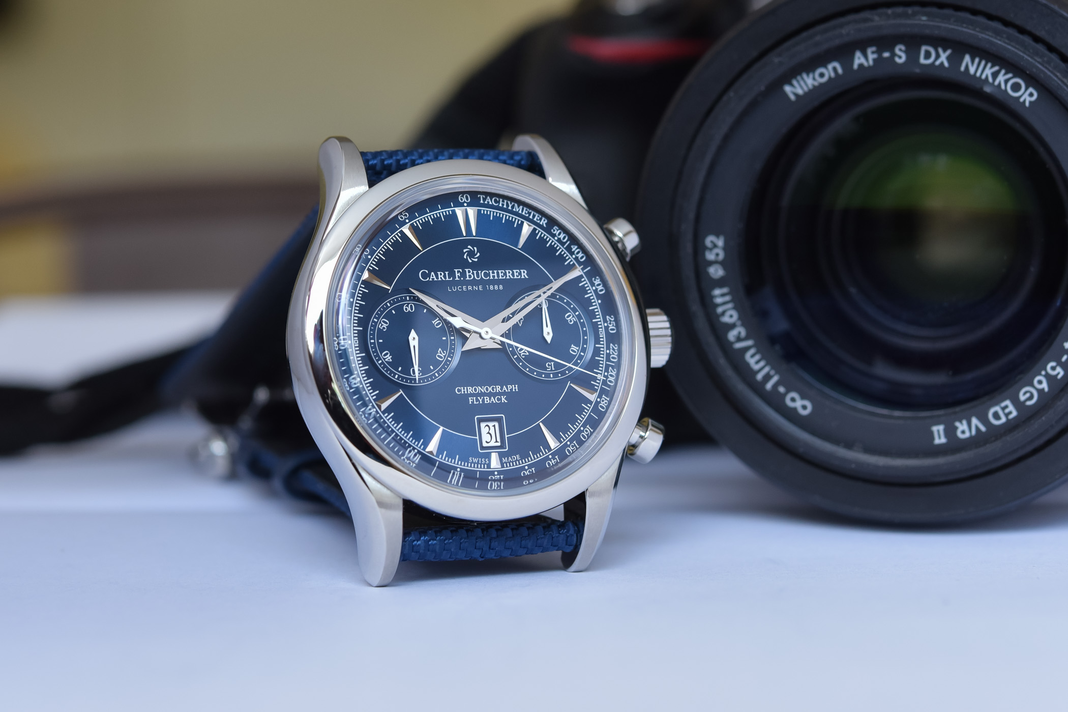 Carl F. Bucherer Manero Flyback Blue Dial