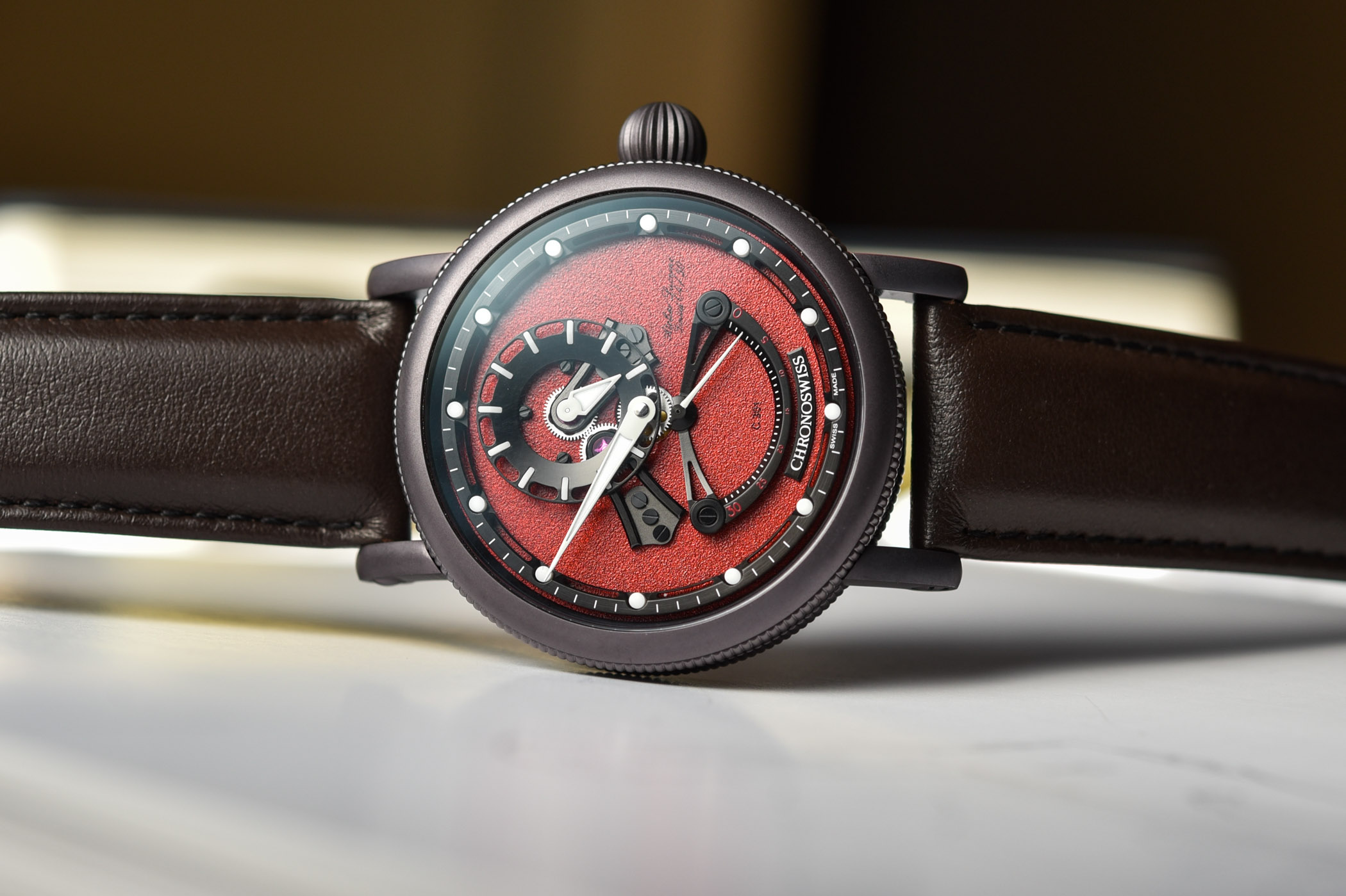 Chronoswiss Open Gear ReSec Chocolate