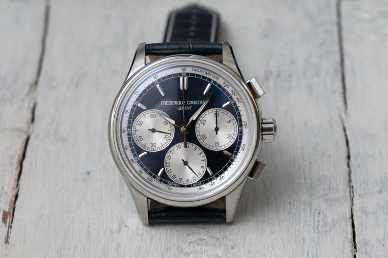 Frederique Constant Flyback Chronograph Manufacture Panda Navy