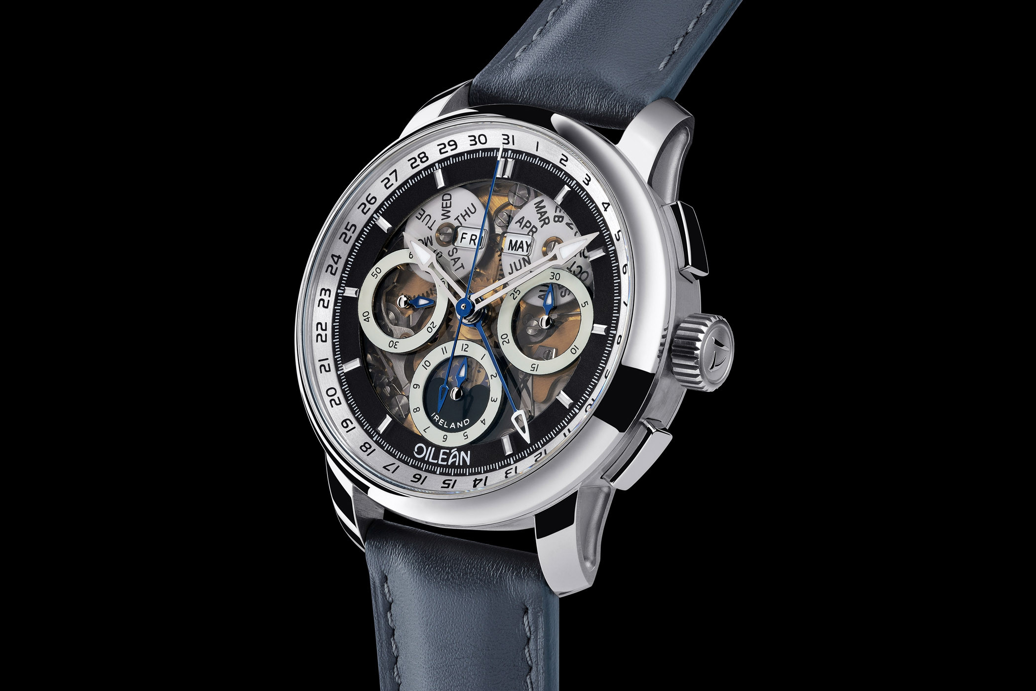 Oilean Watches by John McGonigle - H-B1 Chronograph Triple Calendar