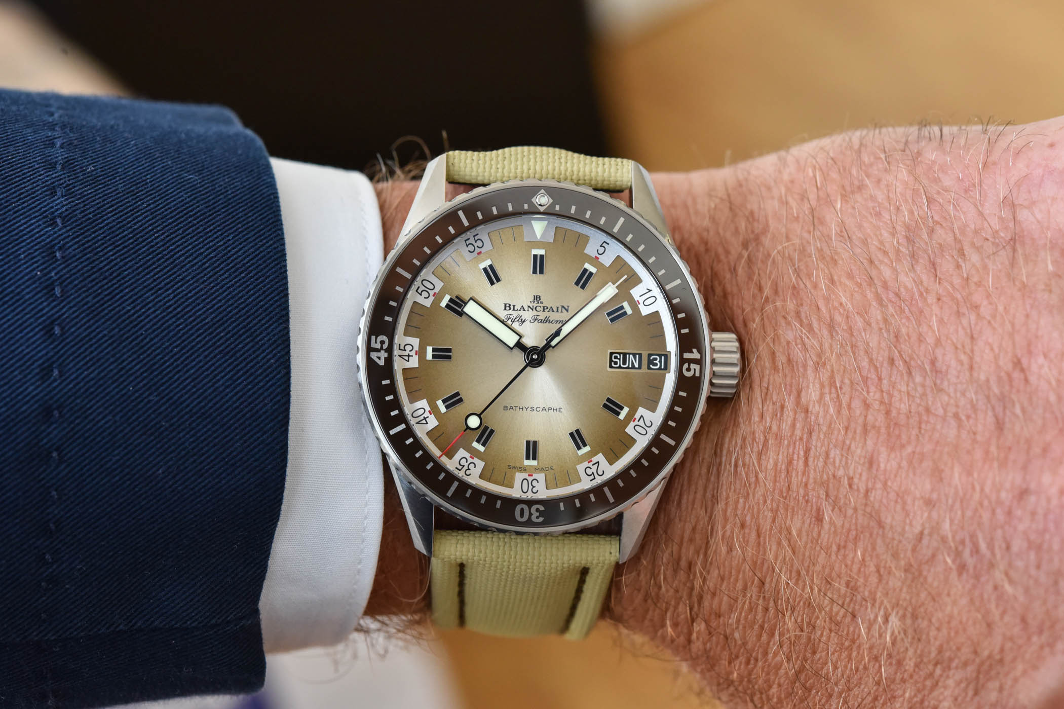Blancpain Fifty Fathoms Bathyscaphe Day Date Desert Edition - 3 Blancpain Fifty Fathoms Bathyscaphe Day Date Desert Edition - 3
