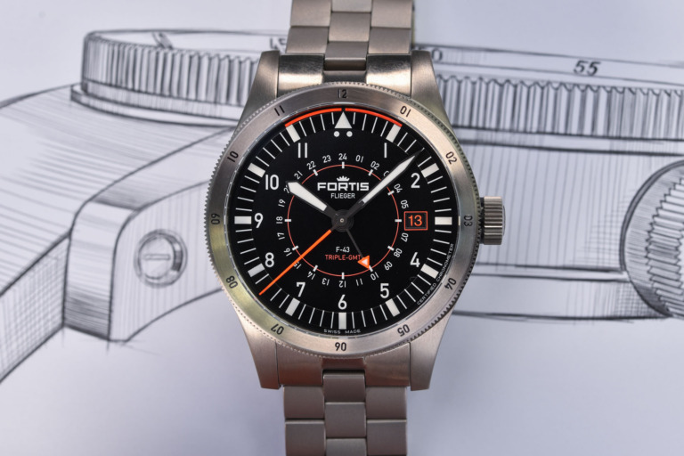Fortis Flieger F-43 Triple GMT