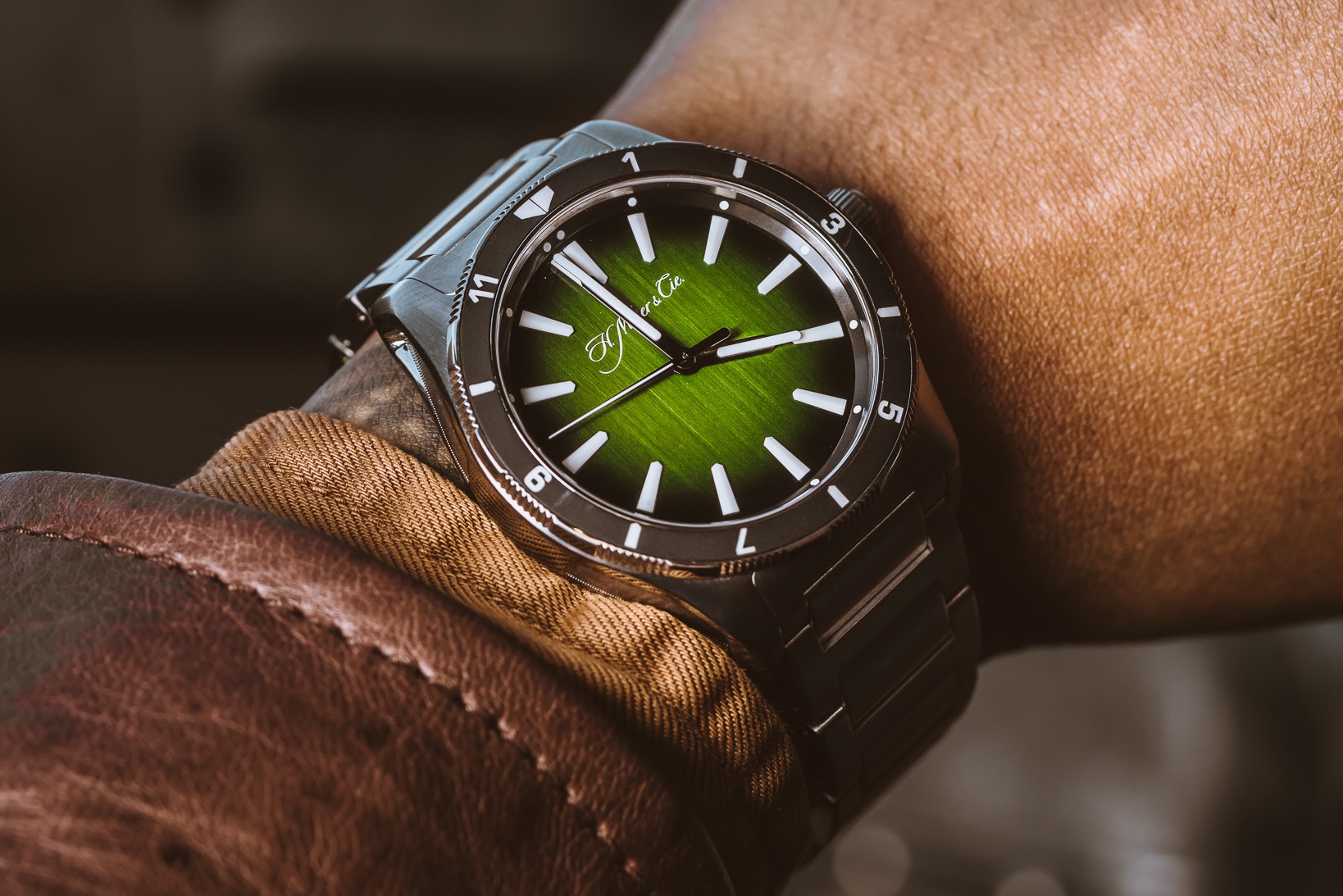 H. Moser & Cie. Pioneer Centre Seconds Rotating Bezel For Collective Horology
