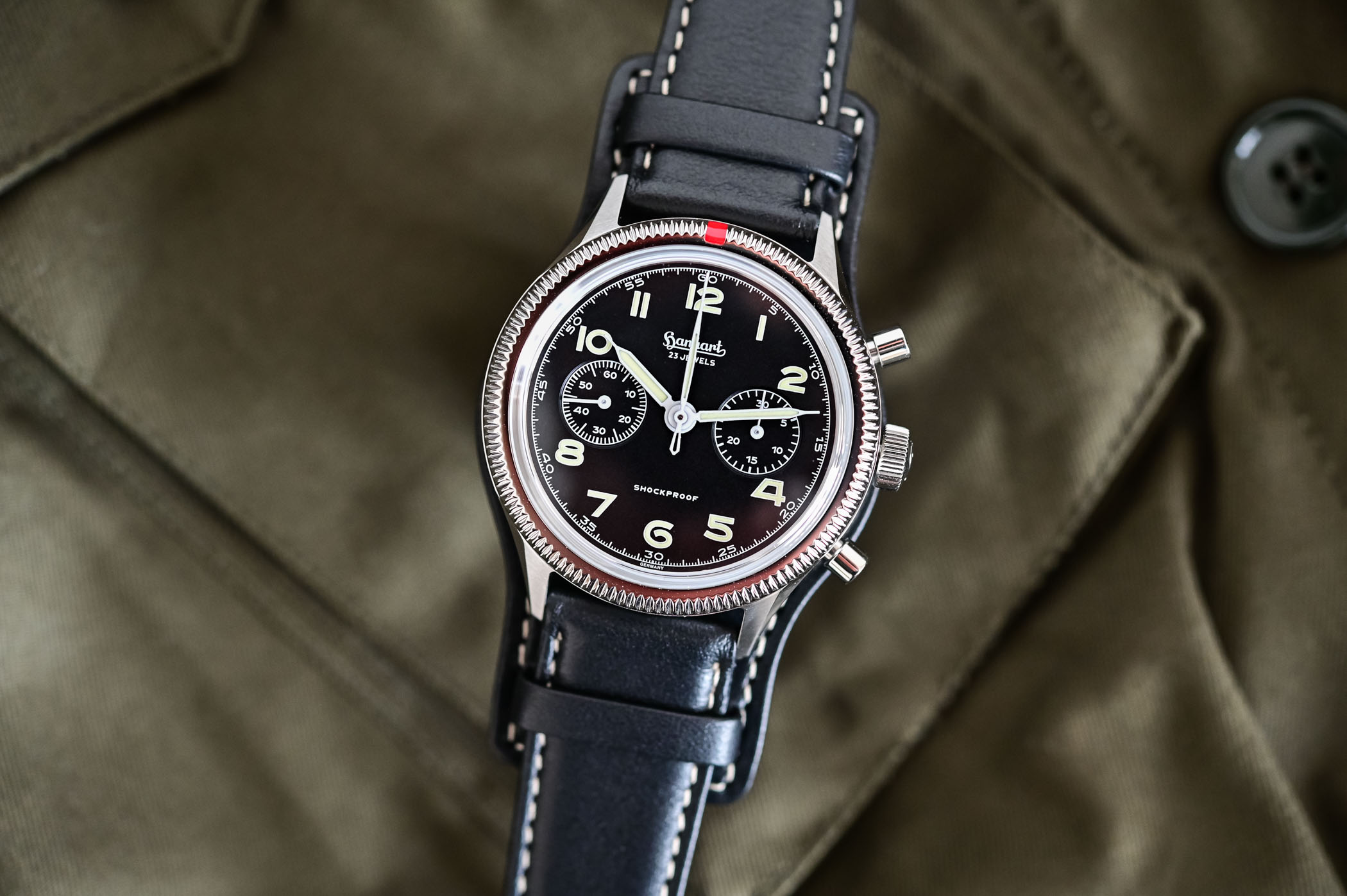Hanhart 417 ES Reissue Pilot Chronograph