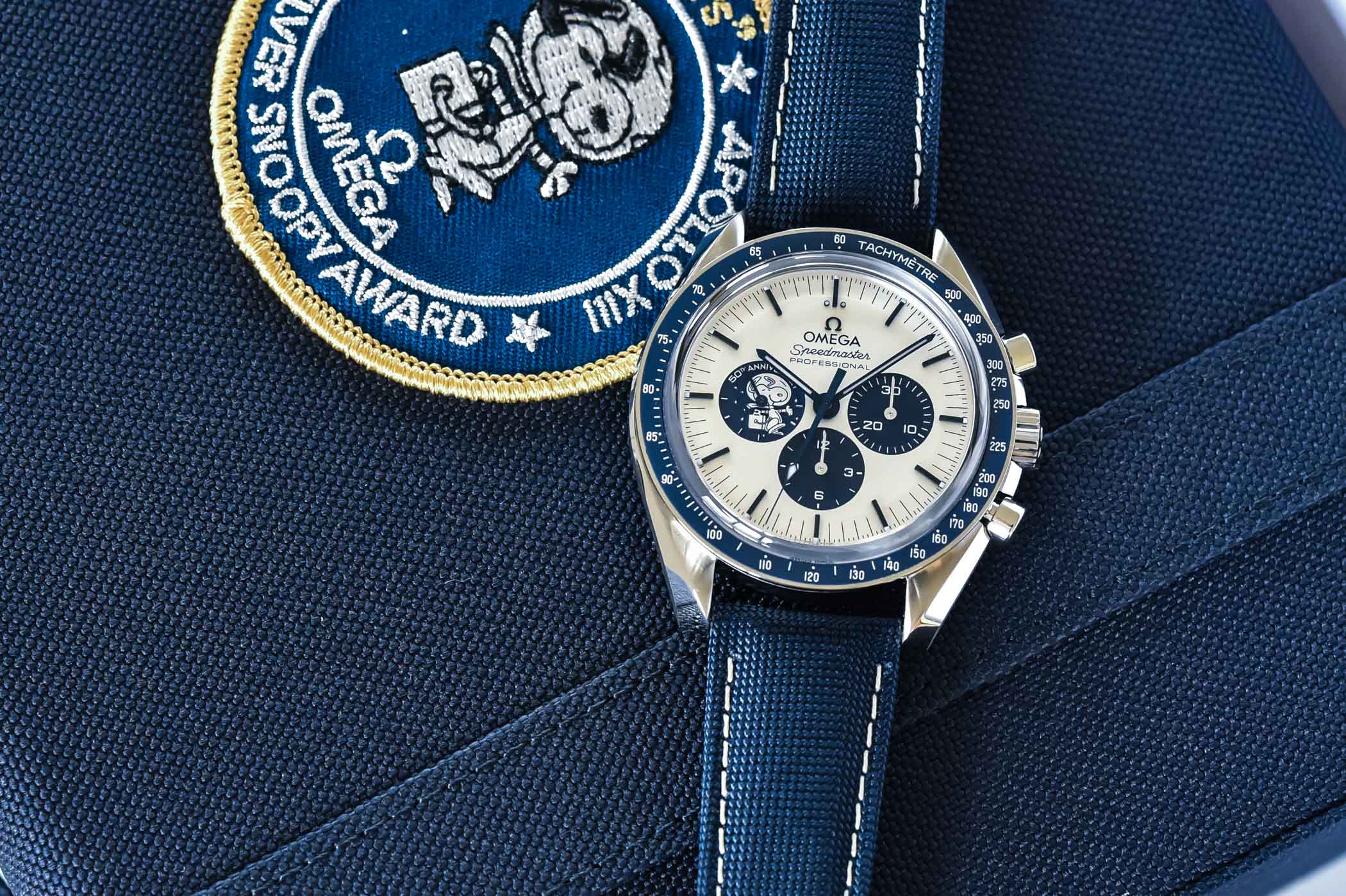 Omega Speedmaster Silver Snoopy Award 50th Anniversary
