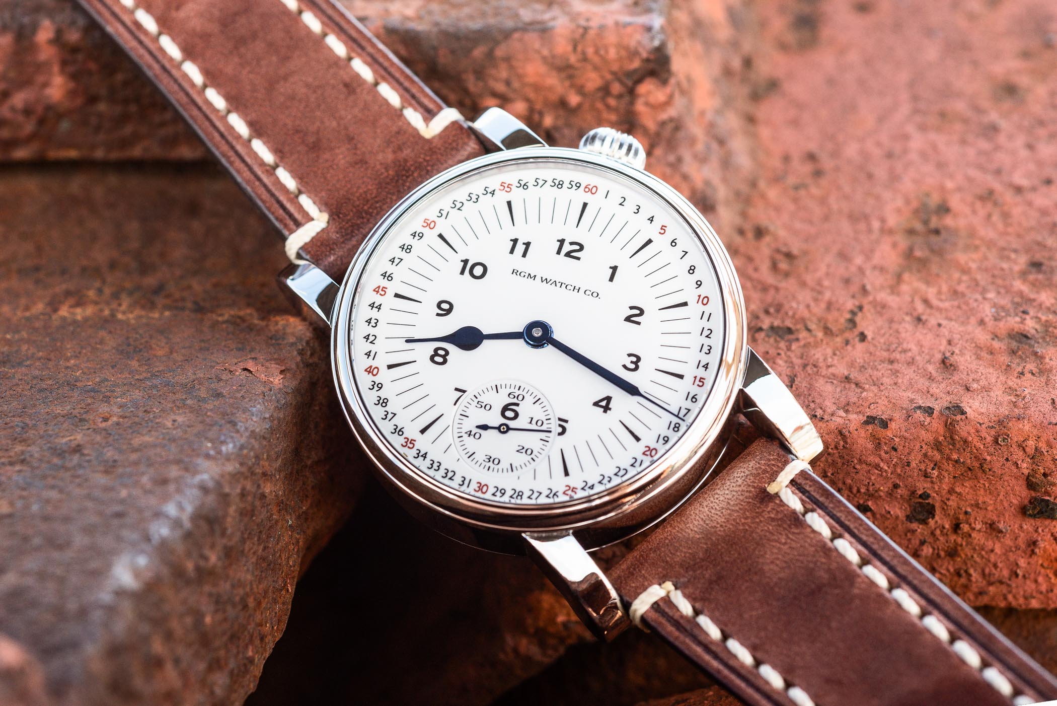 RGM Model 222-RR railroad Montgomery Marginal Minute Dial - american-made watch