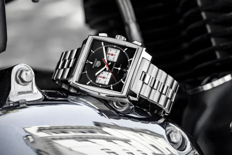 TAG Heuer Monaco Calibre Heuer 02 Black Steel bracelet - CBL2113.BA0644