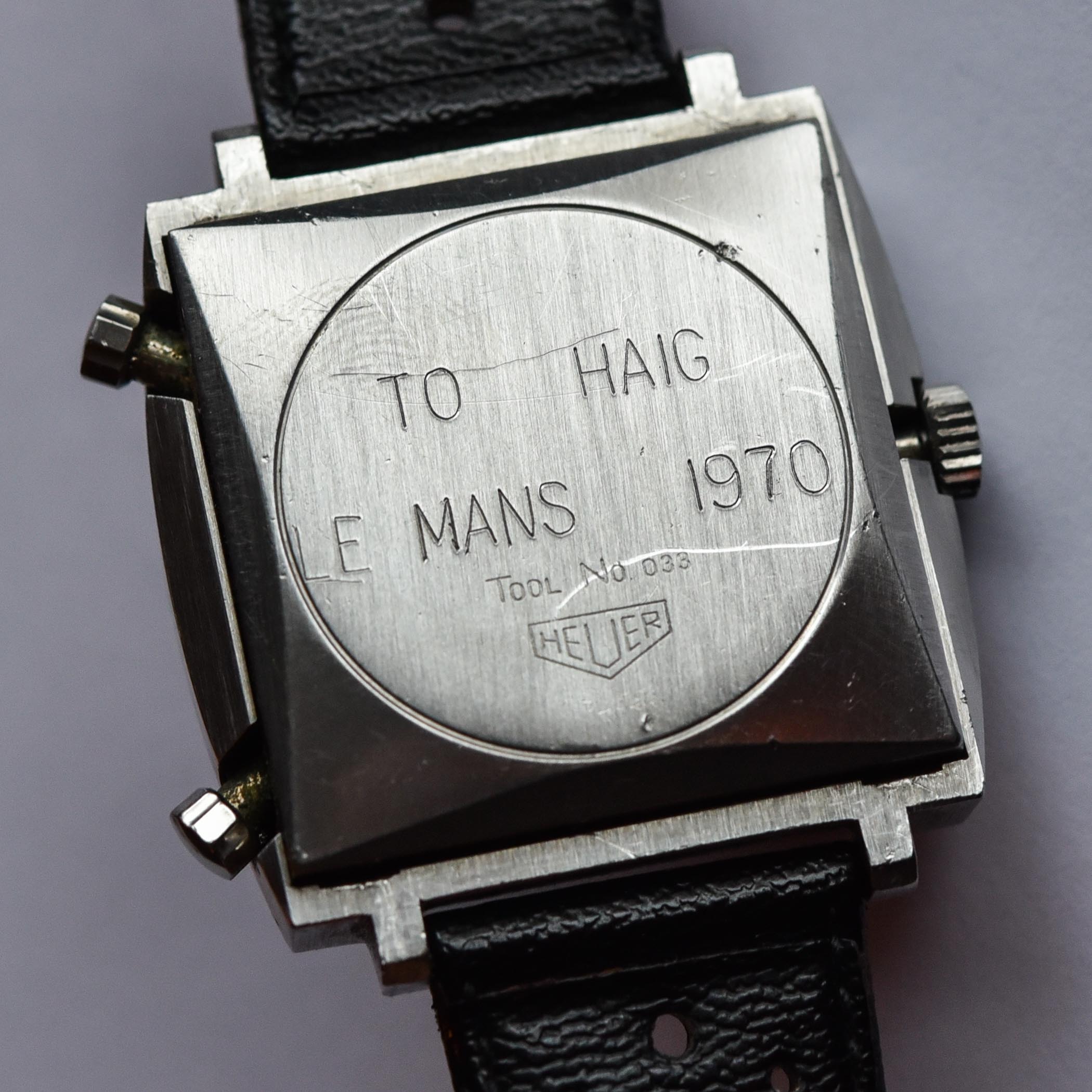 Heuer Monaco 1133B Steve McQueen worn Le Mans Haig Alltounian Phillips Bacs - 6 Heuer Monaco 1133B Steve McQueen worn Le Mans Haig Alltounian