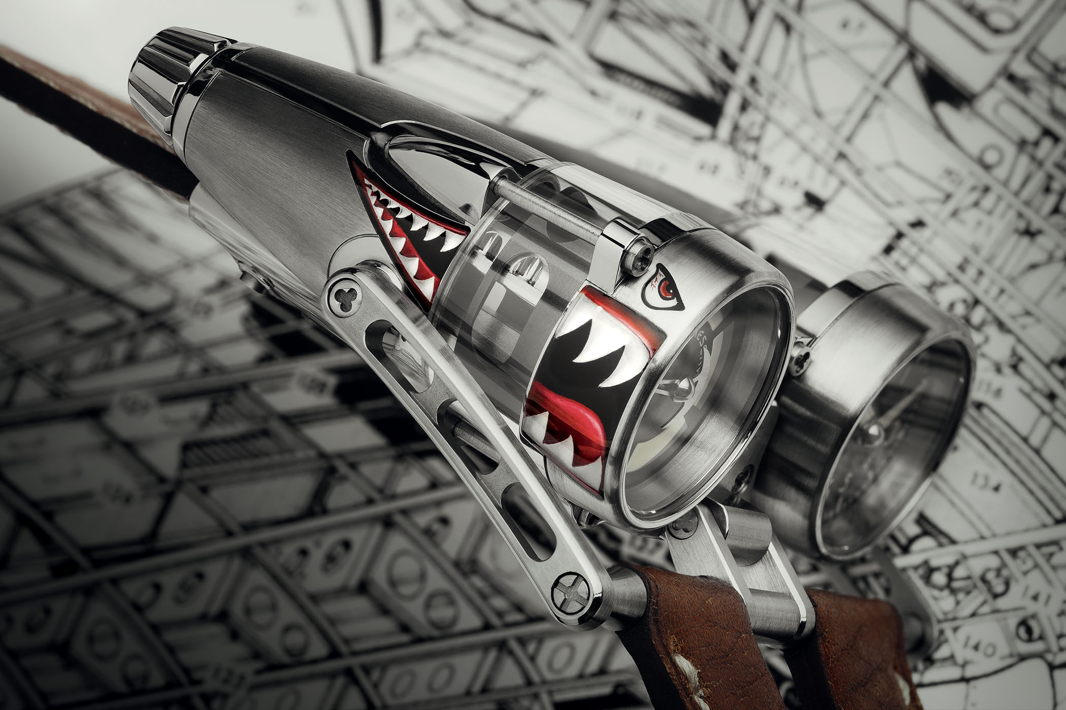 MBandF HM4 Kittyhawk prototype piece unique noseart - 1 MB&F HM4 Kittyhawk prototype piece unique noseart
