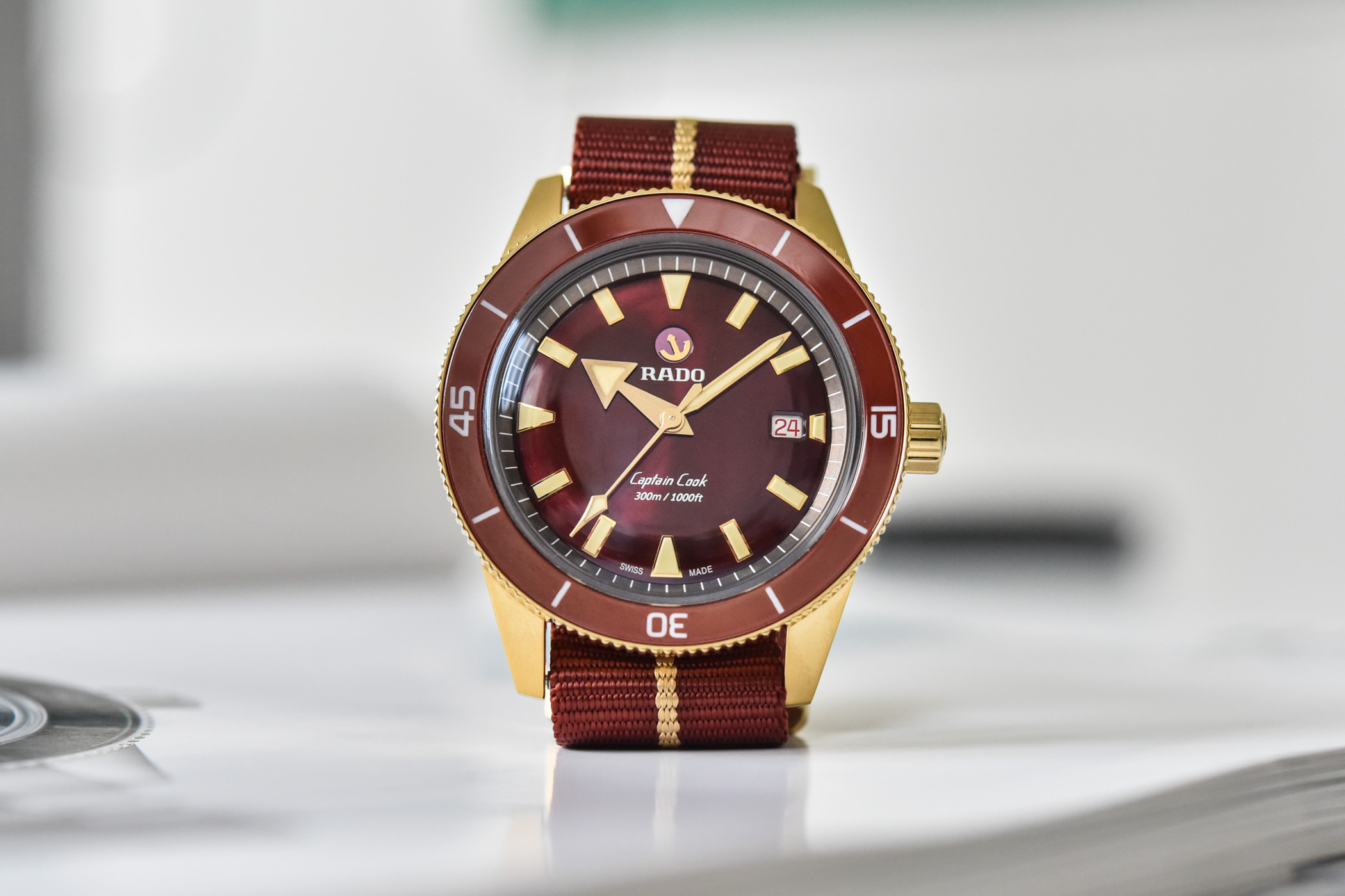 Rado Captain Cook Bronze Burgundy Automatic