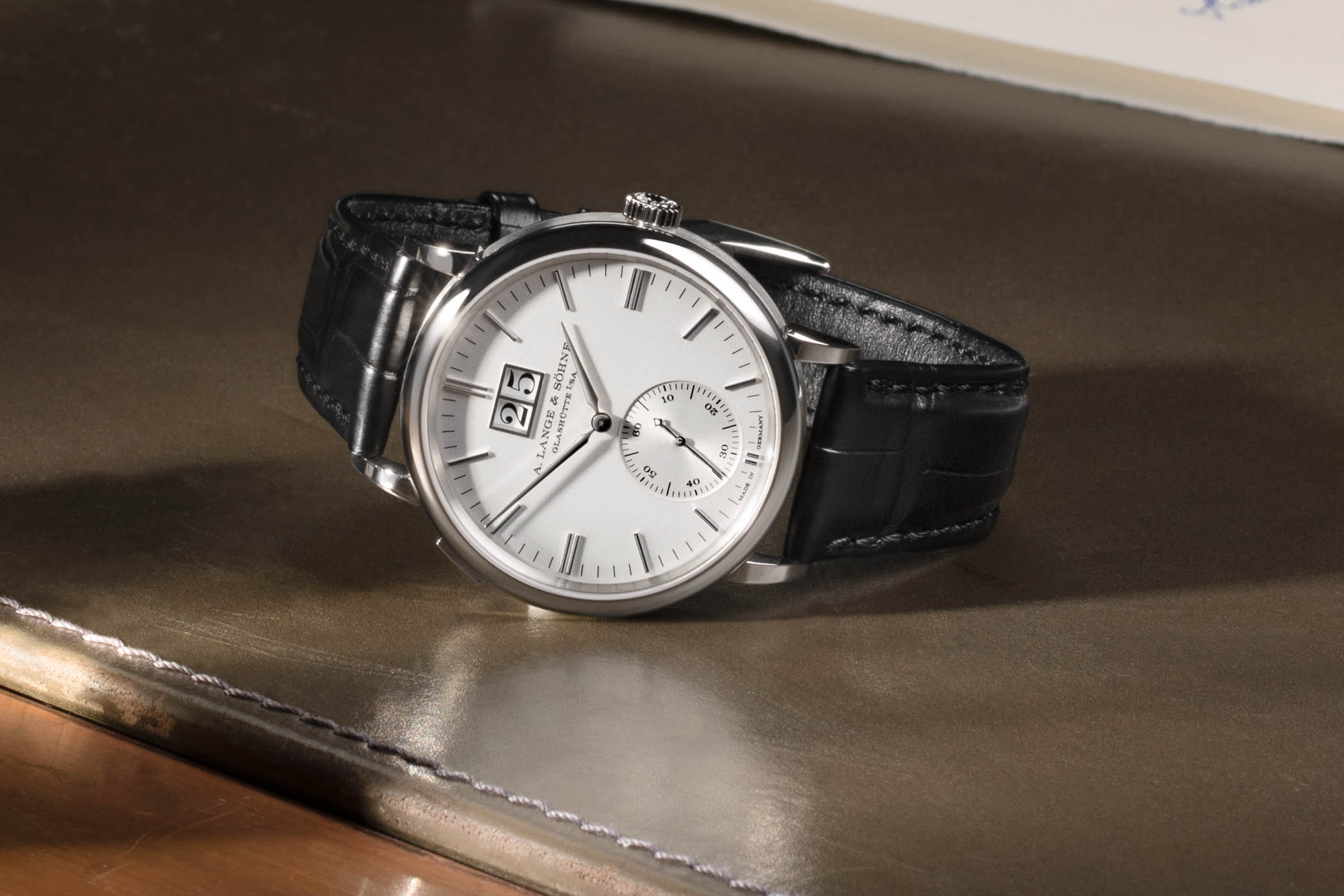 A. Lange & Söhne Saxonia Outsize Date Silver Dial 2020