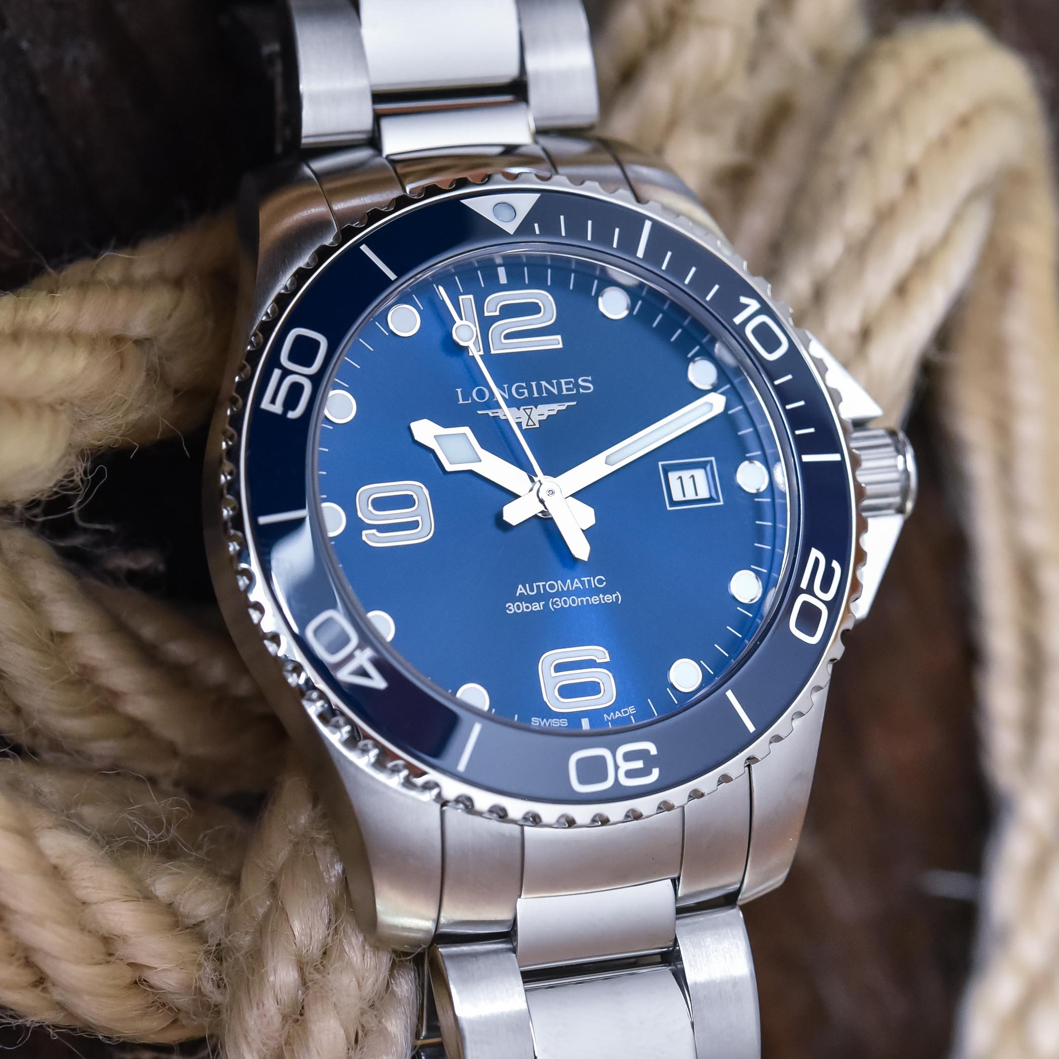 Longines HydroConquest 43mm blue dial ceramic bezel - L3.782.4.96.6 - review - 7 Longines HydroConquest 43mm blue dial ceramic bezel - L3.782.4.96.6