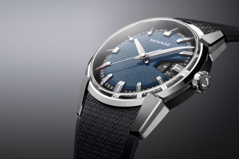 Minase Divido Deep Blue Urushi Silver Maki-E dial