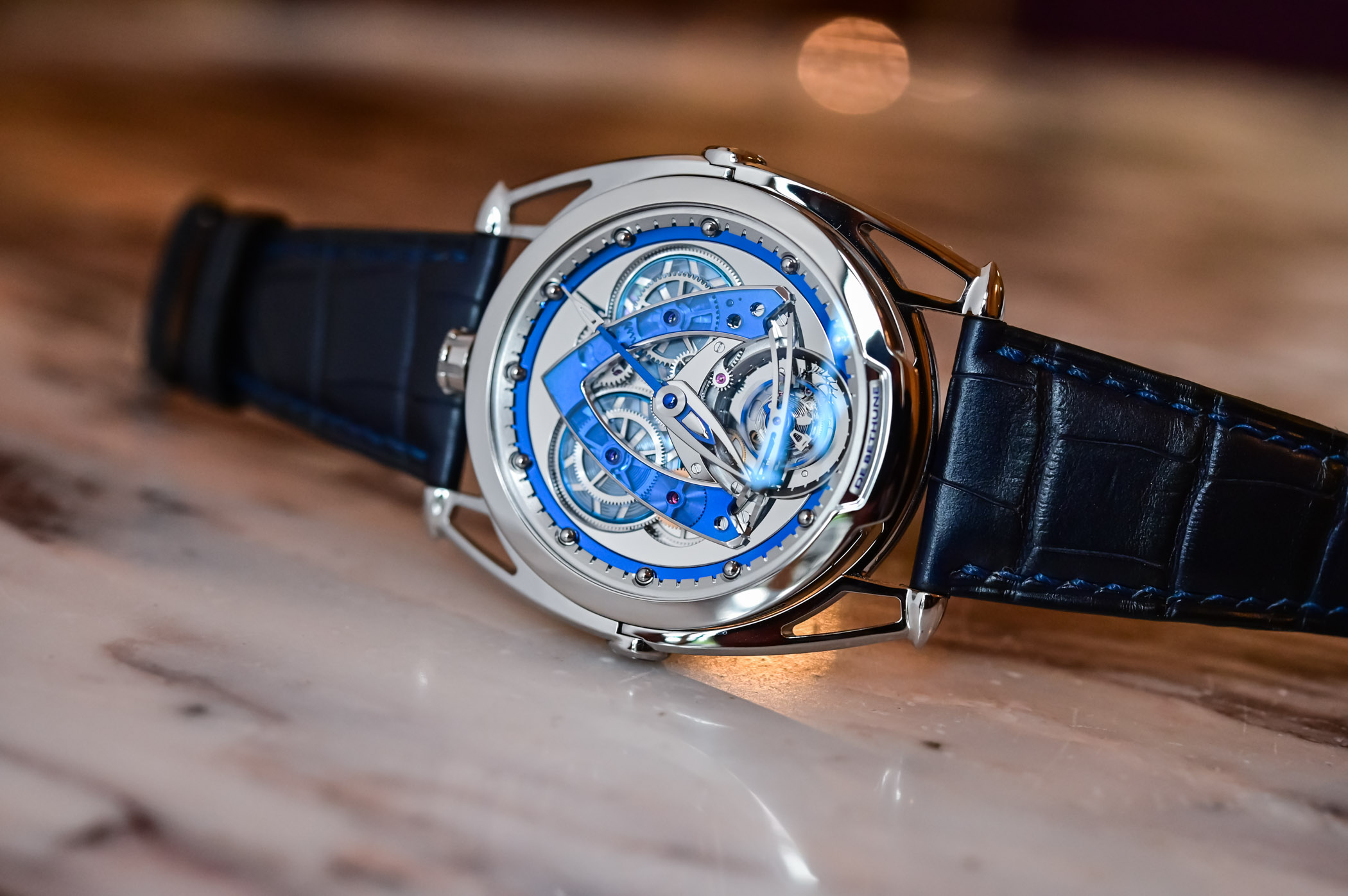 De Bethune DB28 Steel Wheels Sapphire Tourbillon
