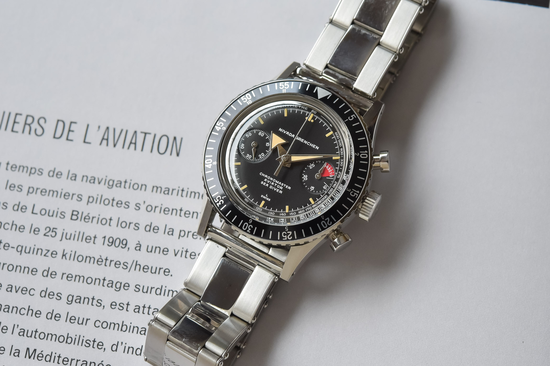 Nivada Grenchen Chronomaster Aviator Sea Diver Re-edition 2021