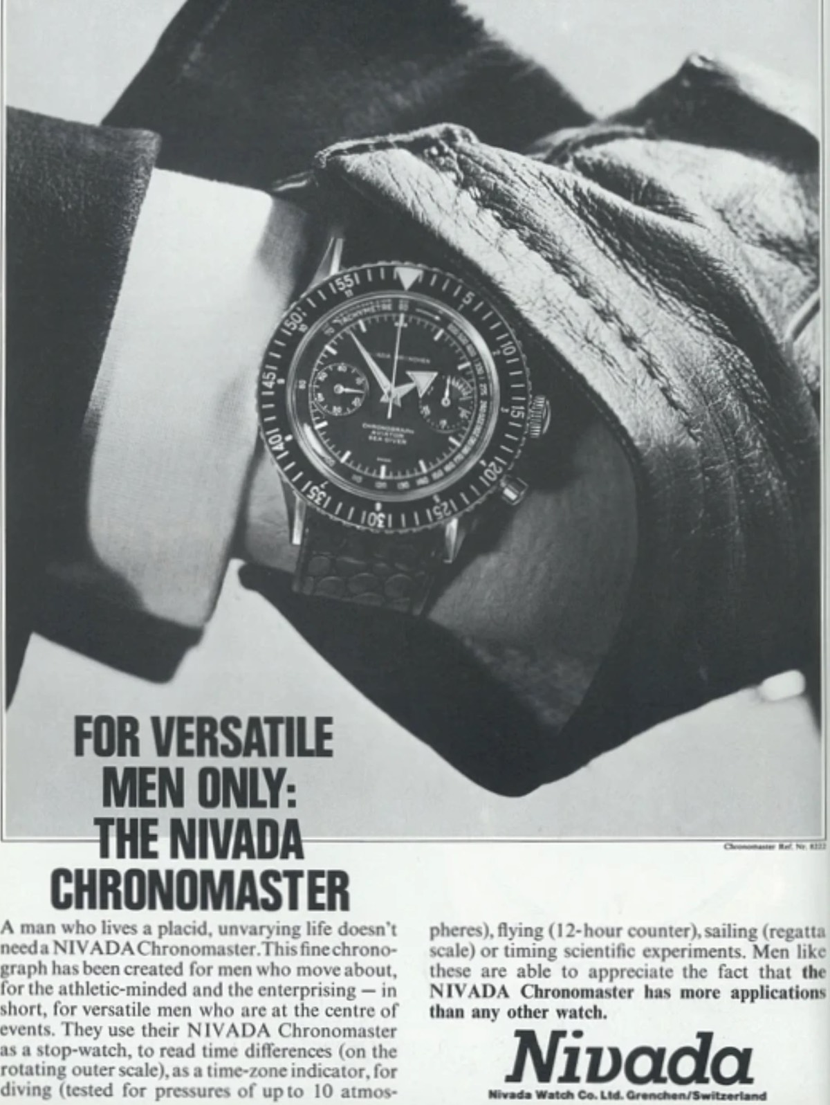 Vintage Nivada Grenchen Chronomaster - 00002 Vintage Nivada Grenchen Chronomaster - 00002