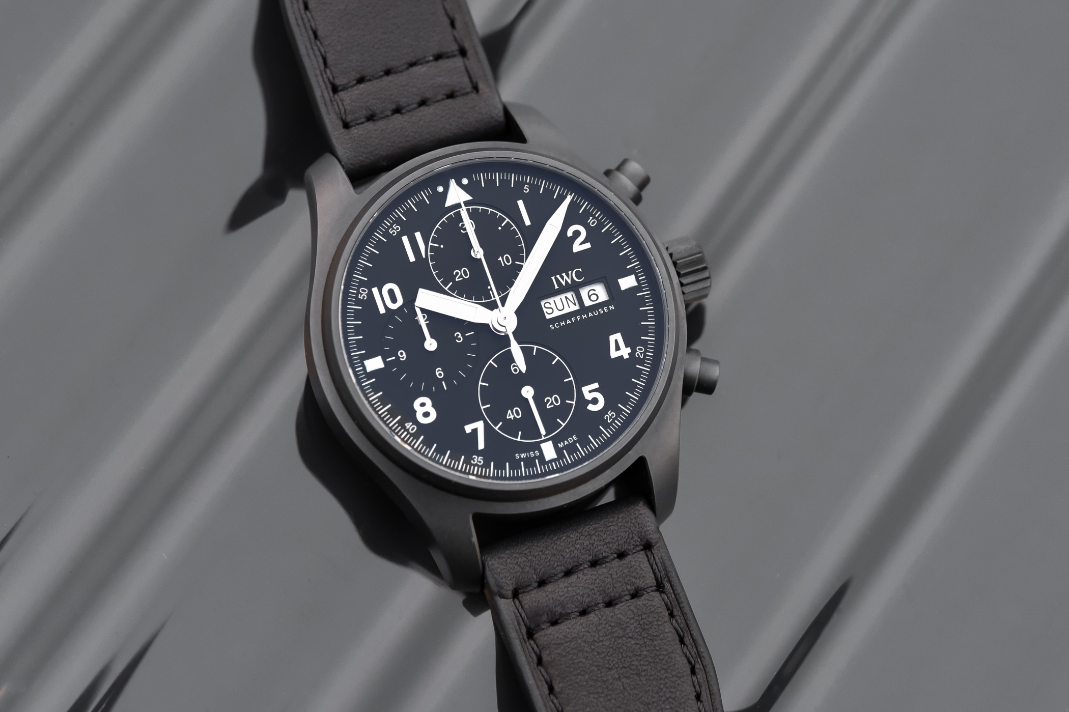 IWC Pilot's Watch Chronograph Edition Tribute to 3705 Ceratanium IW387905