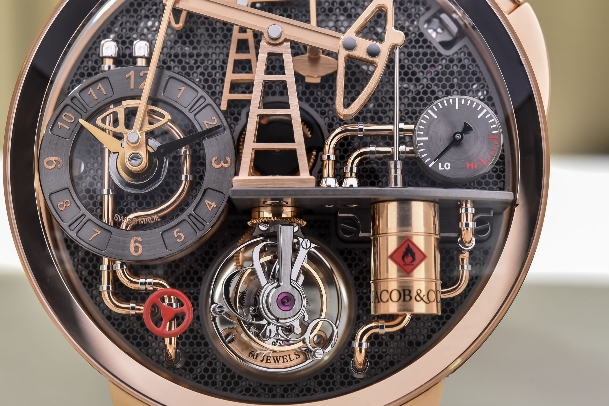 Jacob and Co Oil Pump Tourbillon Automaton Rose Gold - Review - 4 Jacob and Co Oil Pump Tourbillon Automaton Rose Gold - Review - 4