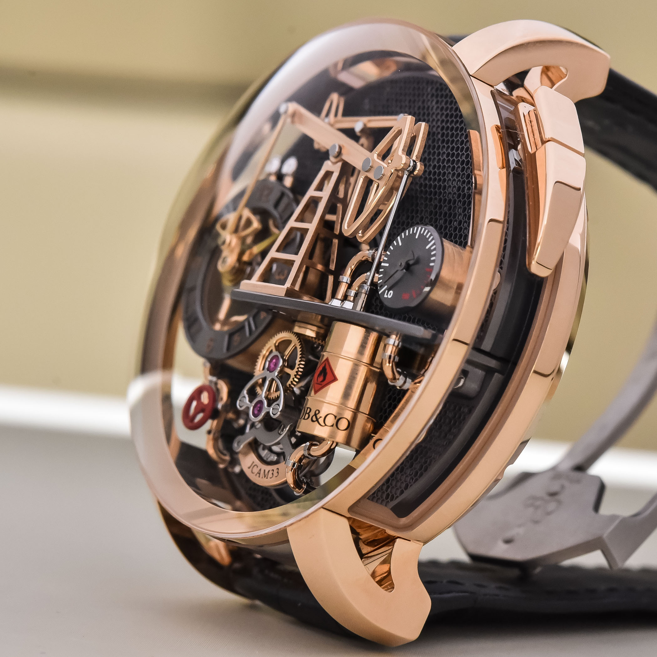 Jacob and Co Oil Pump Tourbillon Automaton Rose Gold - Review - 5 Jacob and Co Oil Pump Tourbillon Automaton Rose Gold - Review - 5