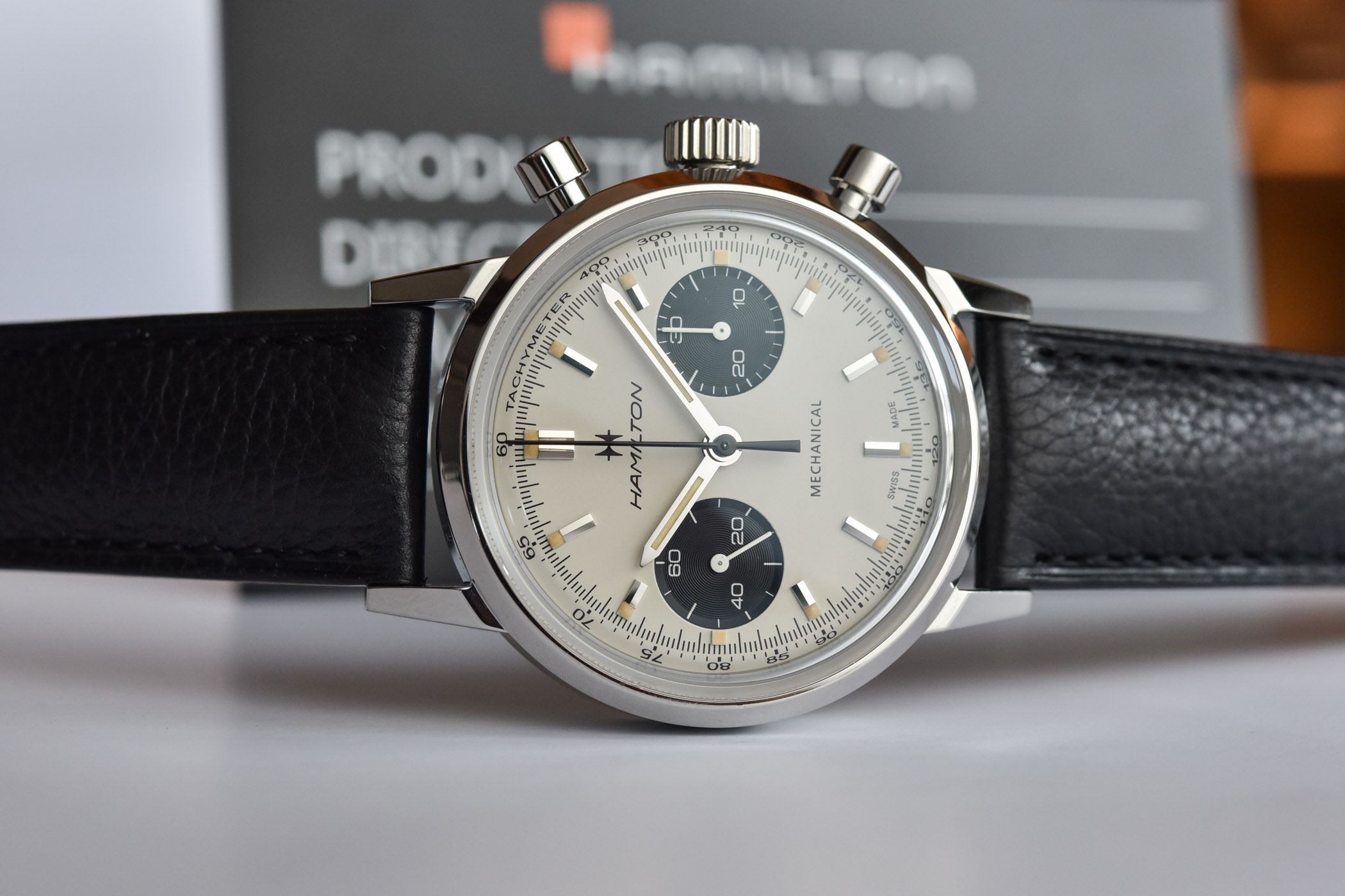 2021 Hamilton Intra-Matic Chronograph H Hand-Wound - review - 1 2021 Hamilton Intra-Matic Chronograph H Hand-Wound H38429710