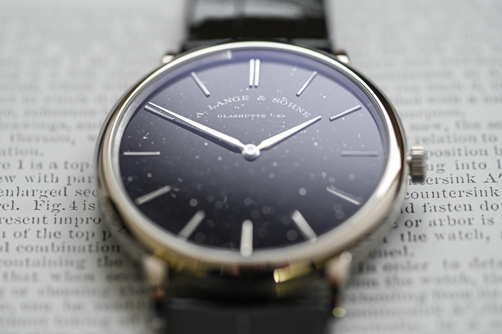 A Lange Sohne Saxonia Thin Black Gold Flux - review - 7 A. Lange & Söhne Saxonia Thin Black Gold Flux