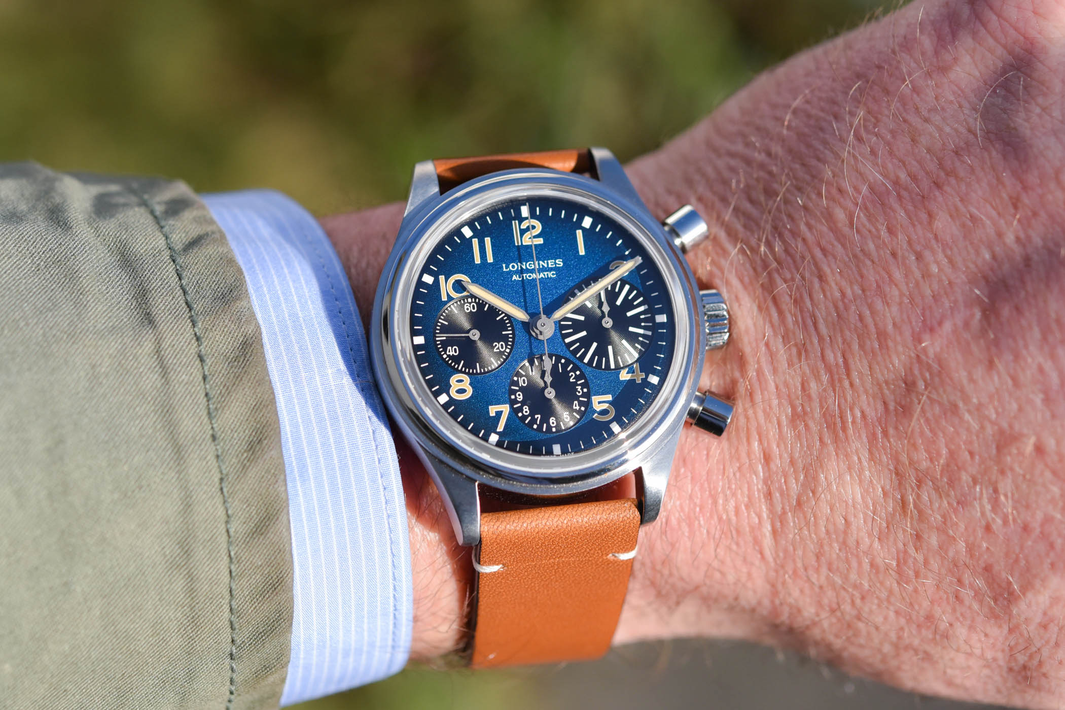Longines Avigation BigEye Titanium gradient blue Dial - L2.816.1.93.2