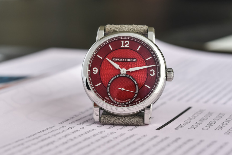 Schwarz Etienne Roma Synergy by Kari Voutilainen Unique Cherry Red Dial