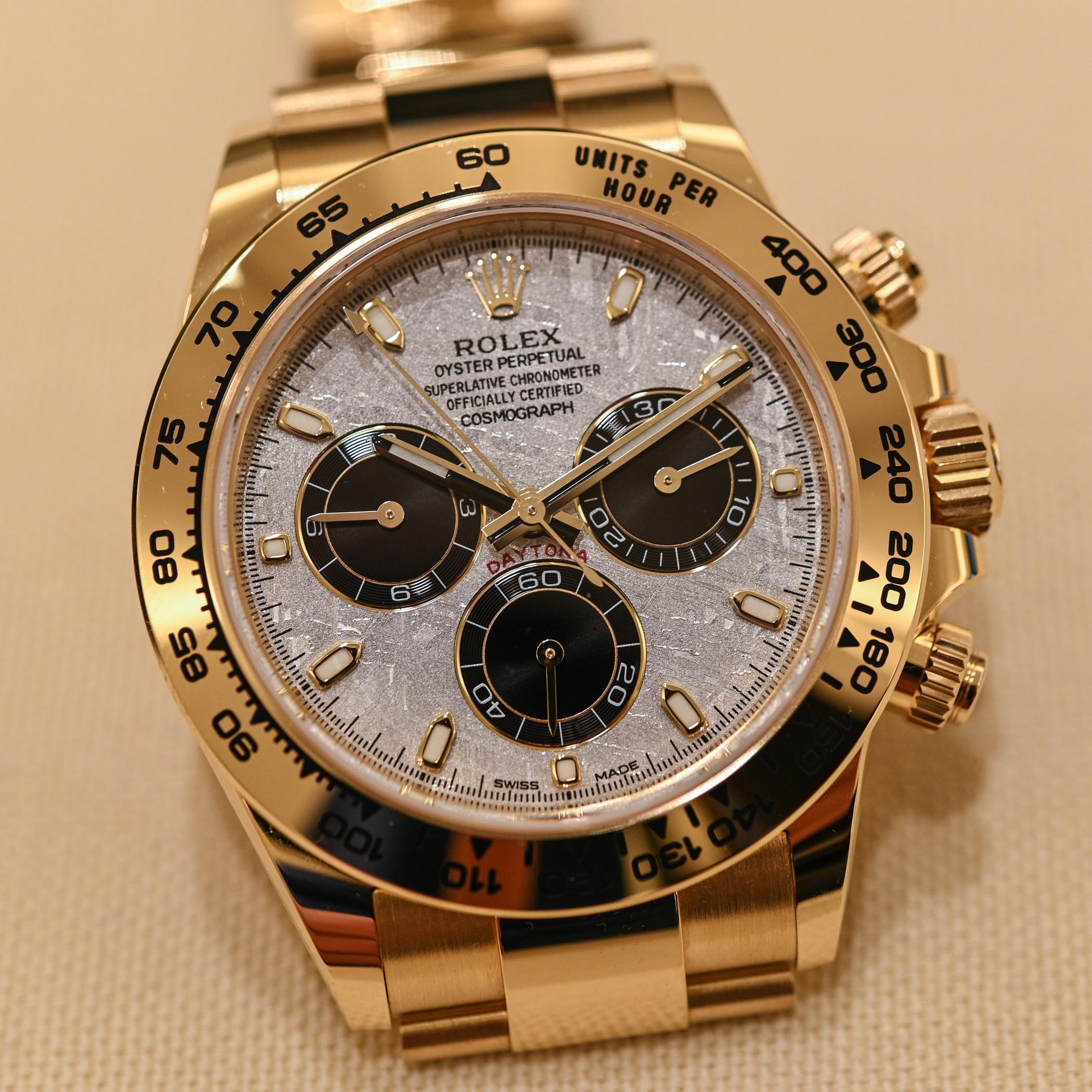 2021 Rolex Daytona 116508 Yellow Gold Meteorite Dial Panda - 4 2021 Rolex Daytona meteorite panda dial yellow gold M116508-0015