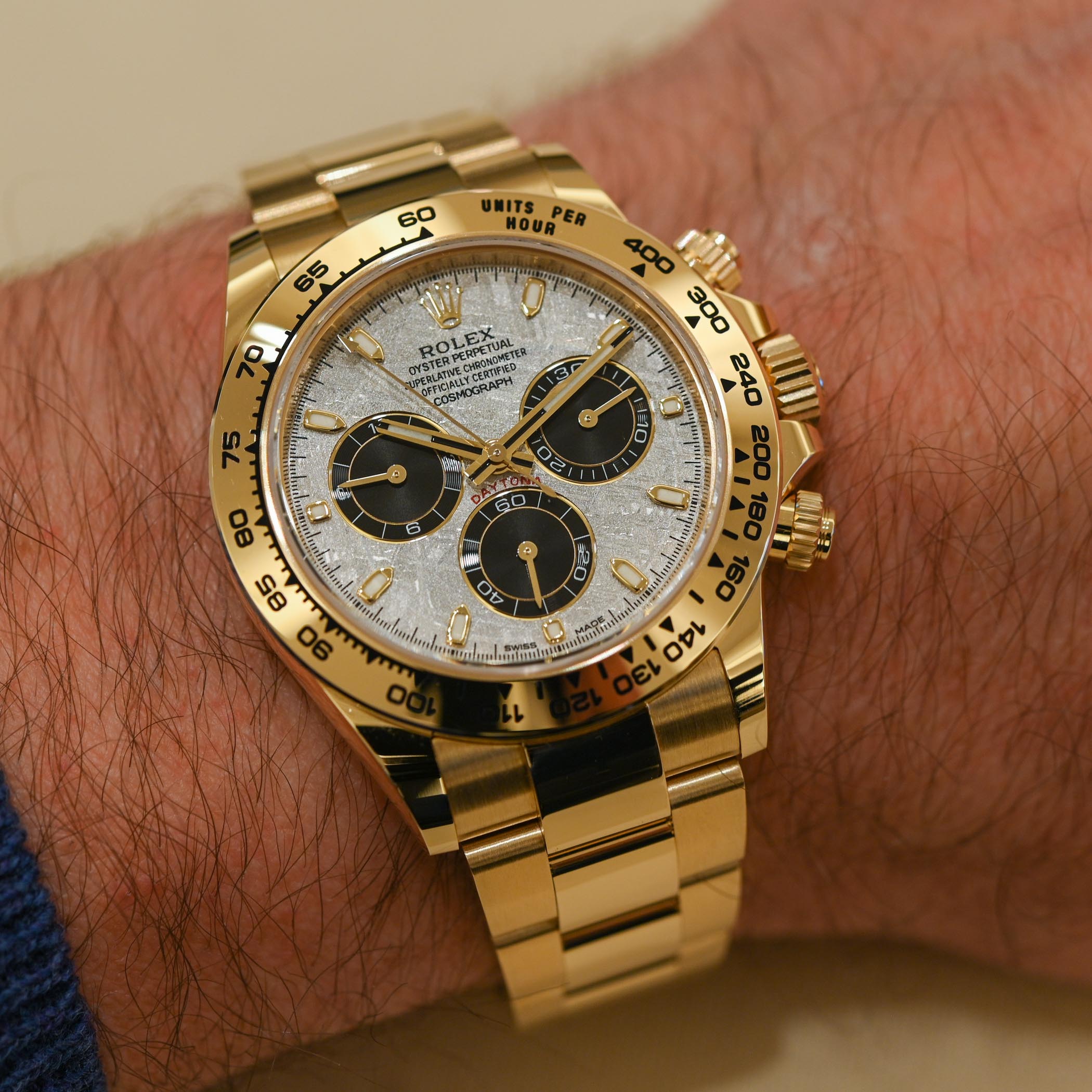 2021 Rolex Daytona 116508 Yellow Gold Meteorite Dial Panda - 6 2021 Rolex Daytona meteorite panda dial yellow gold M116508-0015