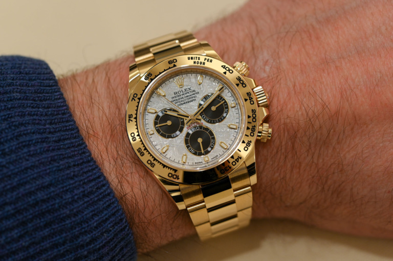 2021 Rolex Daytona meteorite panda dial yellow gold M116508-0015