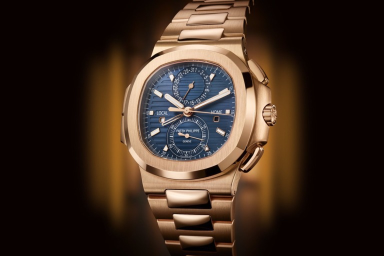 Patek Philippe Nautilus Travel Time Chronograph Rose gold 5990-1R-001
