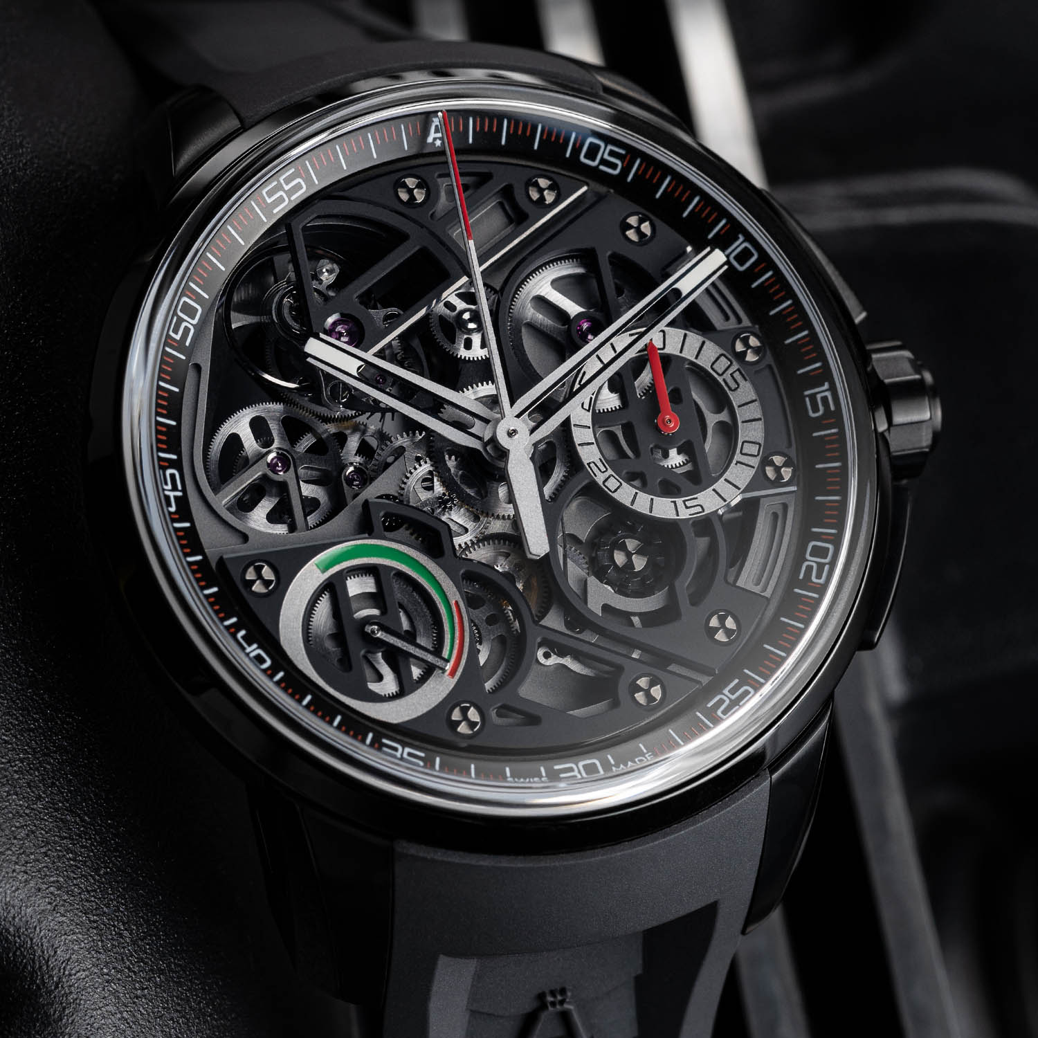 Angelus U30 Black Titanium Tourbillon Rattrapante - 6 Angelus U30 Black Titanium Tourbillon Rattrapante
