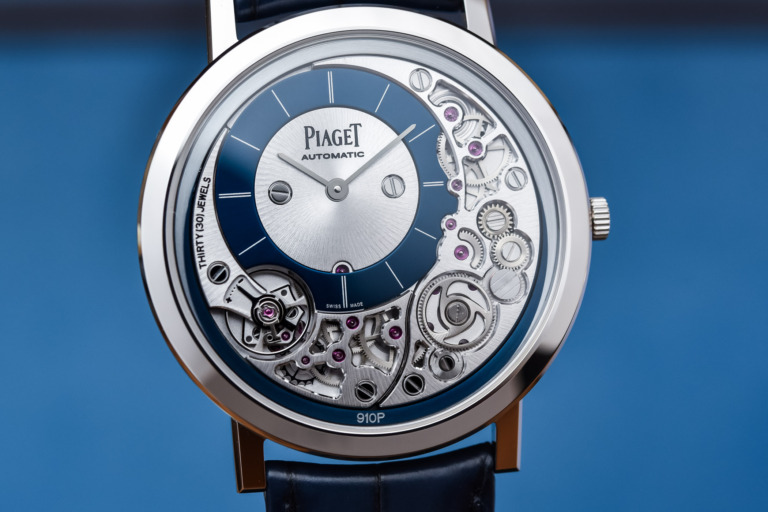 Piaget Altiplano Ultimate Automatic 910P White Gold Blue Dial G0A45123